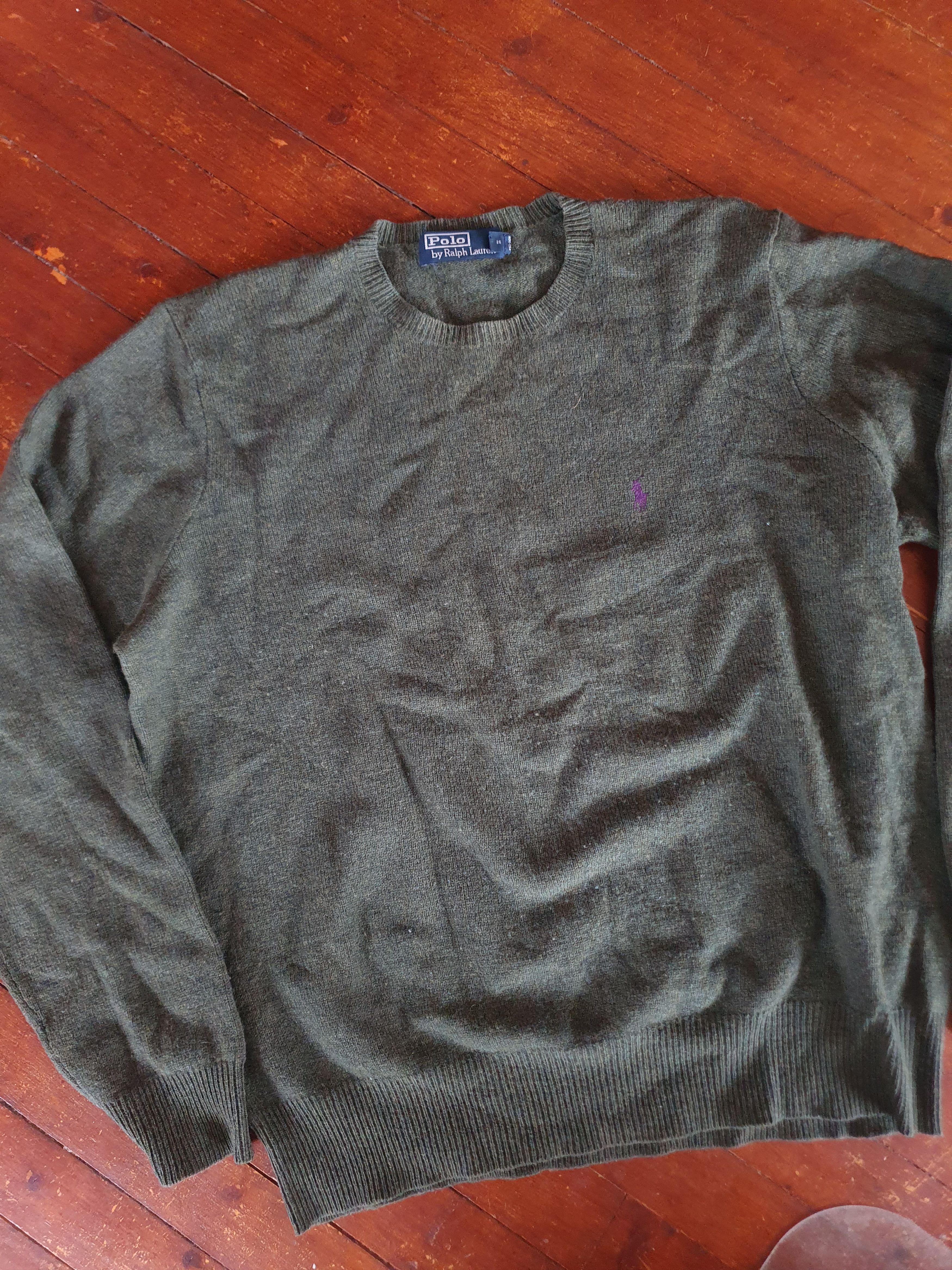 Polo Ralph Lauren Polo Ralph Lauren Lambswool Sweater Crew Neck sz L Size US L / EU 52-54 / 3 - 1 Thumbnail