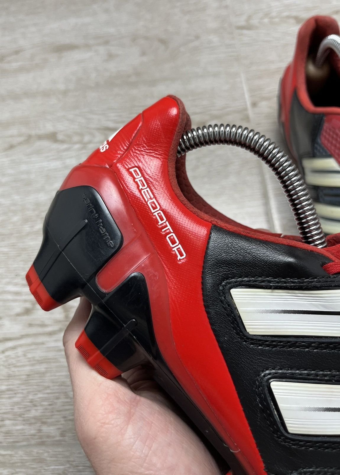 Adidas Adidas Predator Adipower FG Black Football Cleats Size US 8.5 / EU 41-42 - 6 Thumbnail