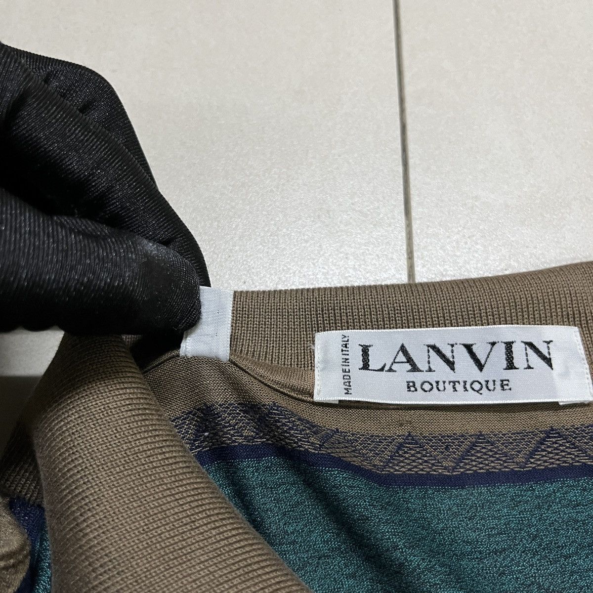 Lanvin × Vintage Vintage Rare Lanvin Paris Polo Shirt Size US S / EU 44-46 / 1 - 7 Thumbnail