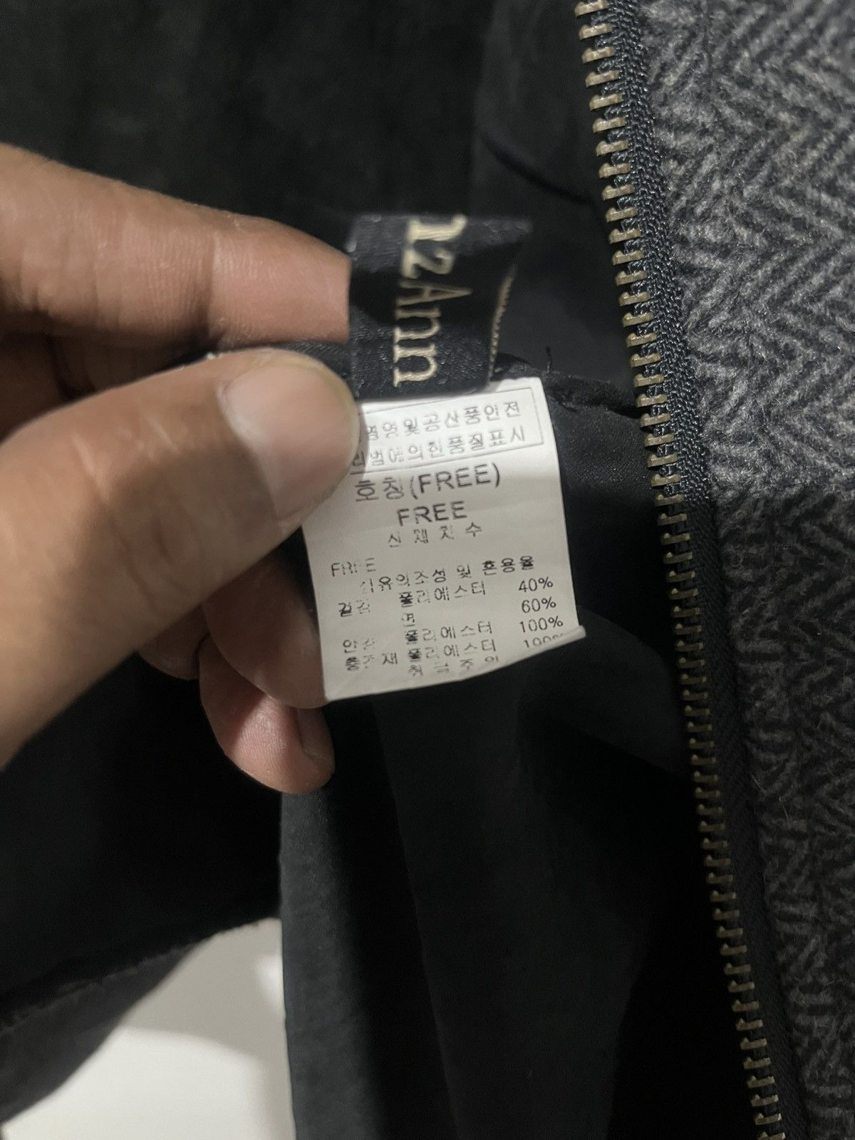 Japanese Brand Japanese Lauren 2Ann Herringbone Wool Blend Hooded Vest Size US M / EU 48-50 / 2 - 16 Thumbnail