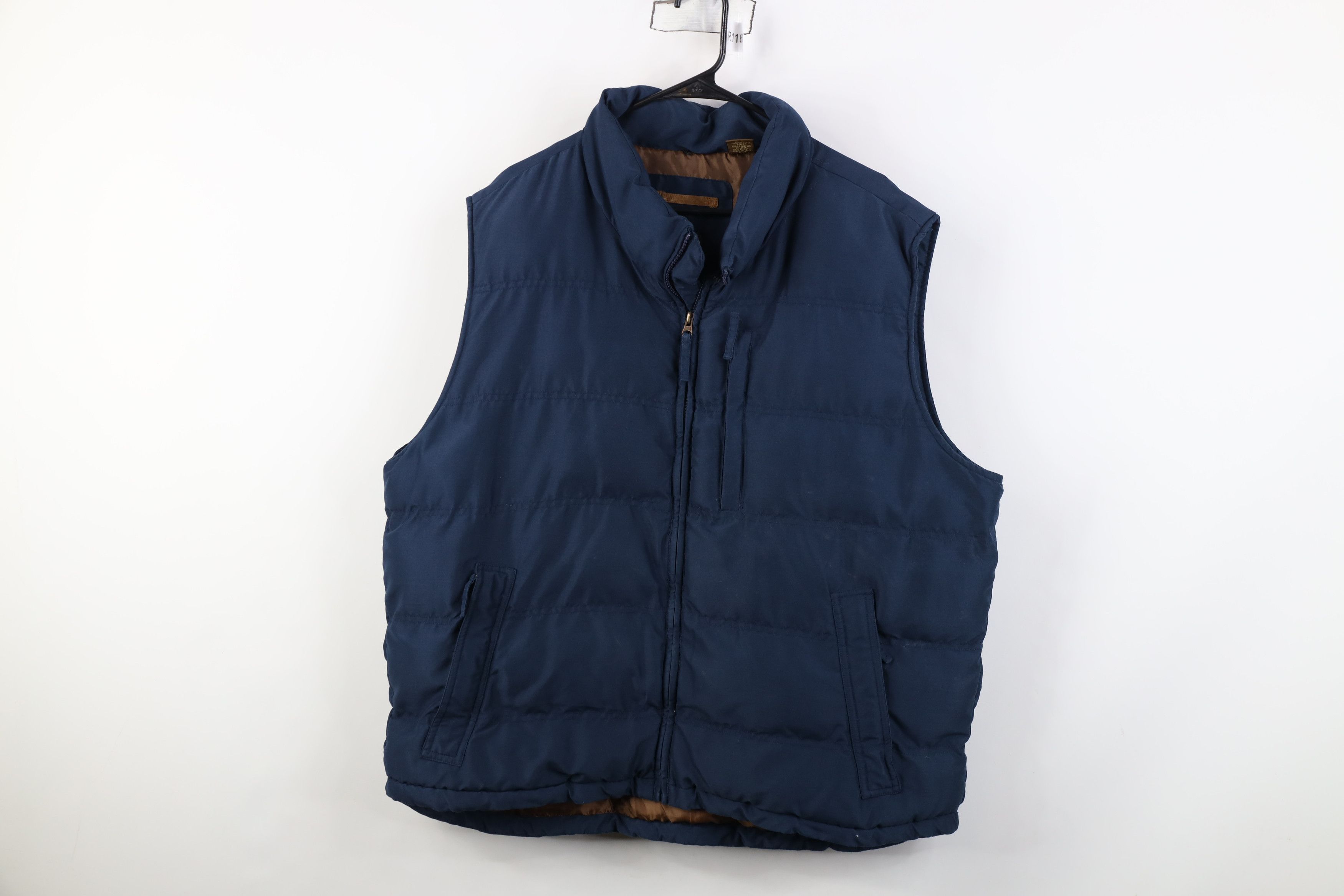 Vintage Vintage 90s Streetwear Full Zip Puffer Vest Jacket Blue Size US XXL / EU 58 / 5 - 1 Thumbnail
