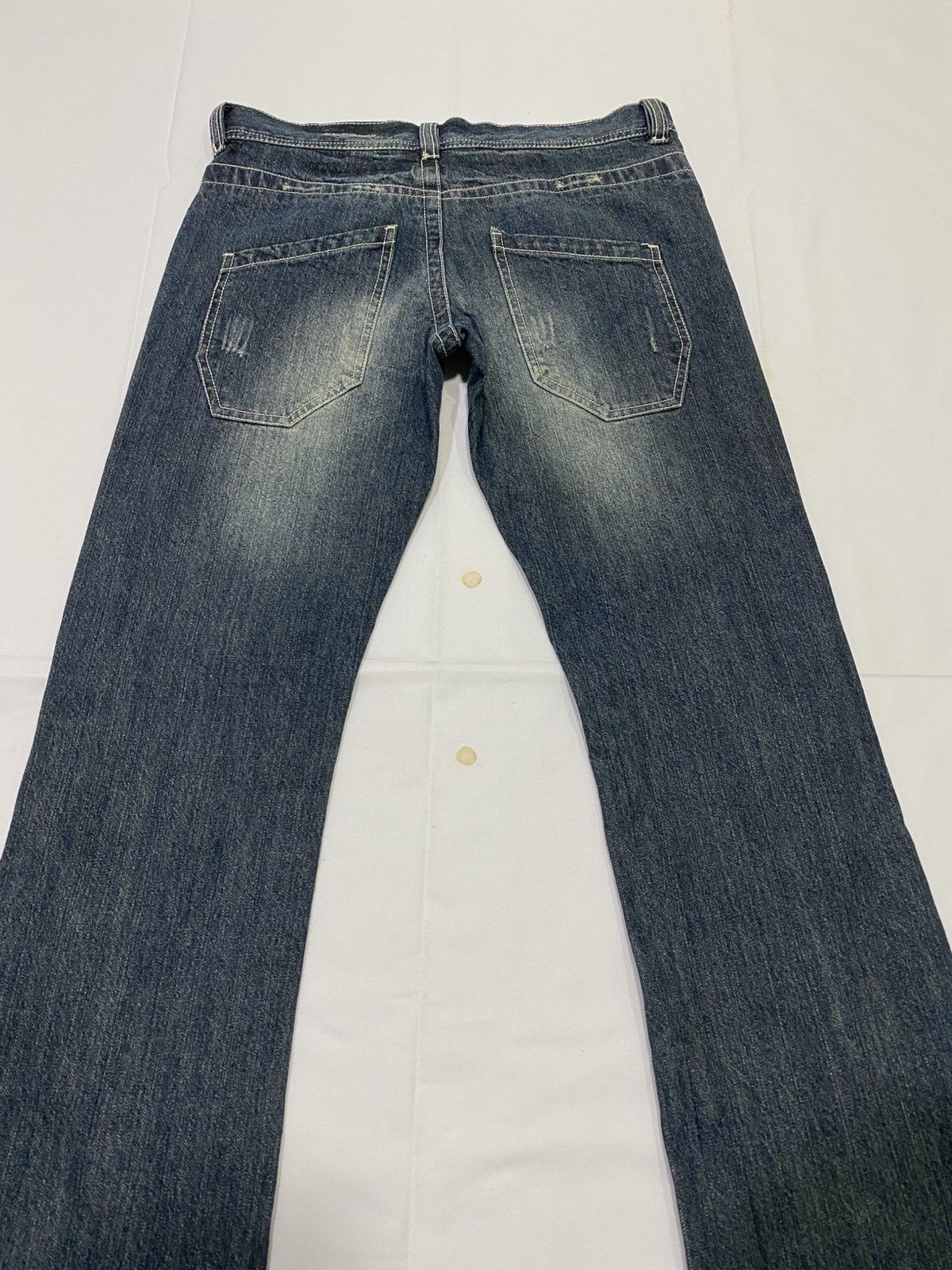 Japanese Brand Tornado mart x Ecstrail flare distressed jeans Size US 32 / EU 48 - 16 Thumbnail