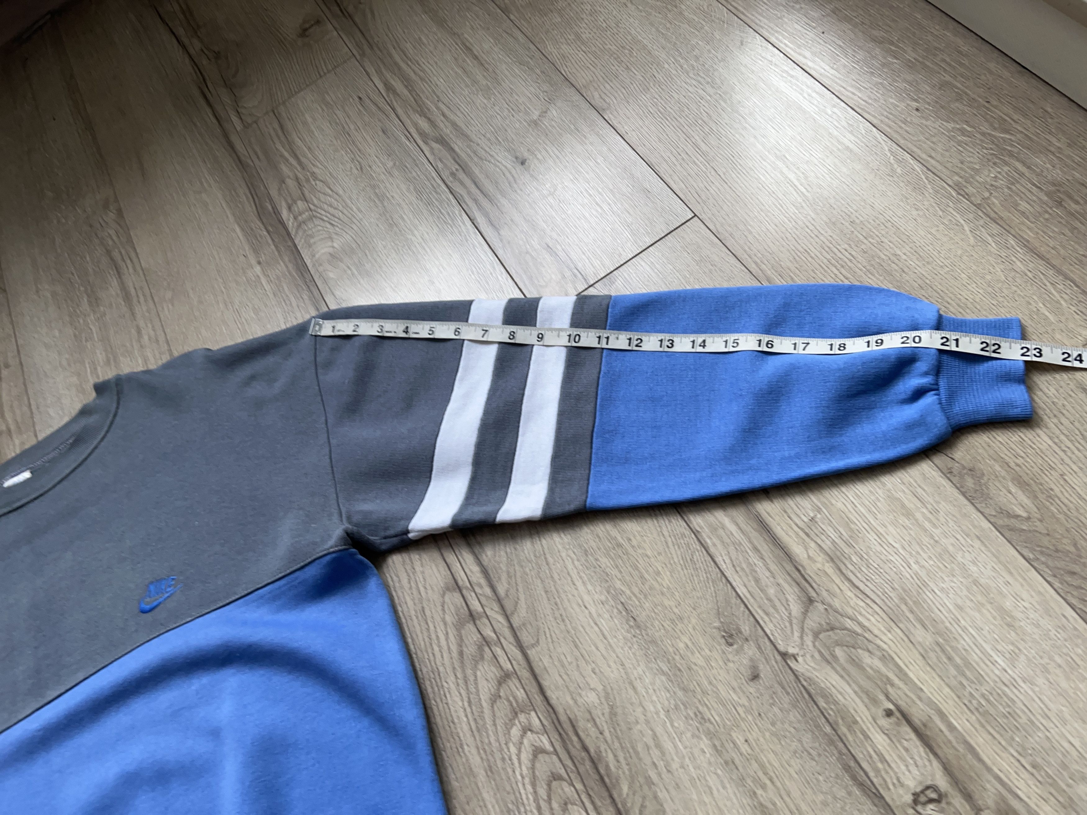 Nike × Vintage Sweatshirt Pullover Blue Gray Cotton Made in Italy Size XL Size US XL / EU 56 / 4 - 9 Thumbnail