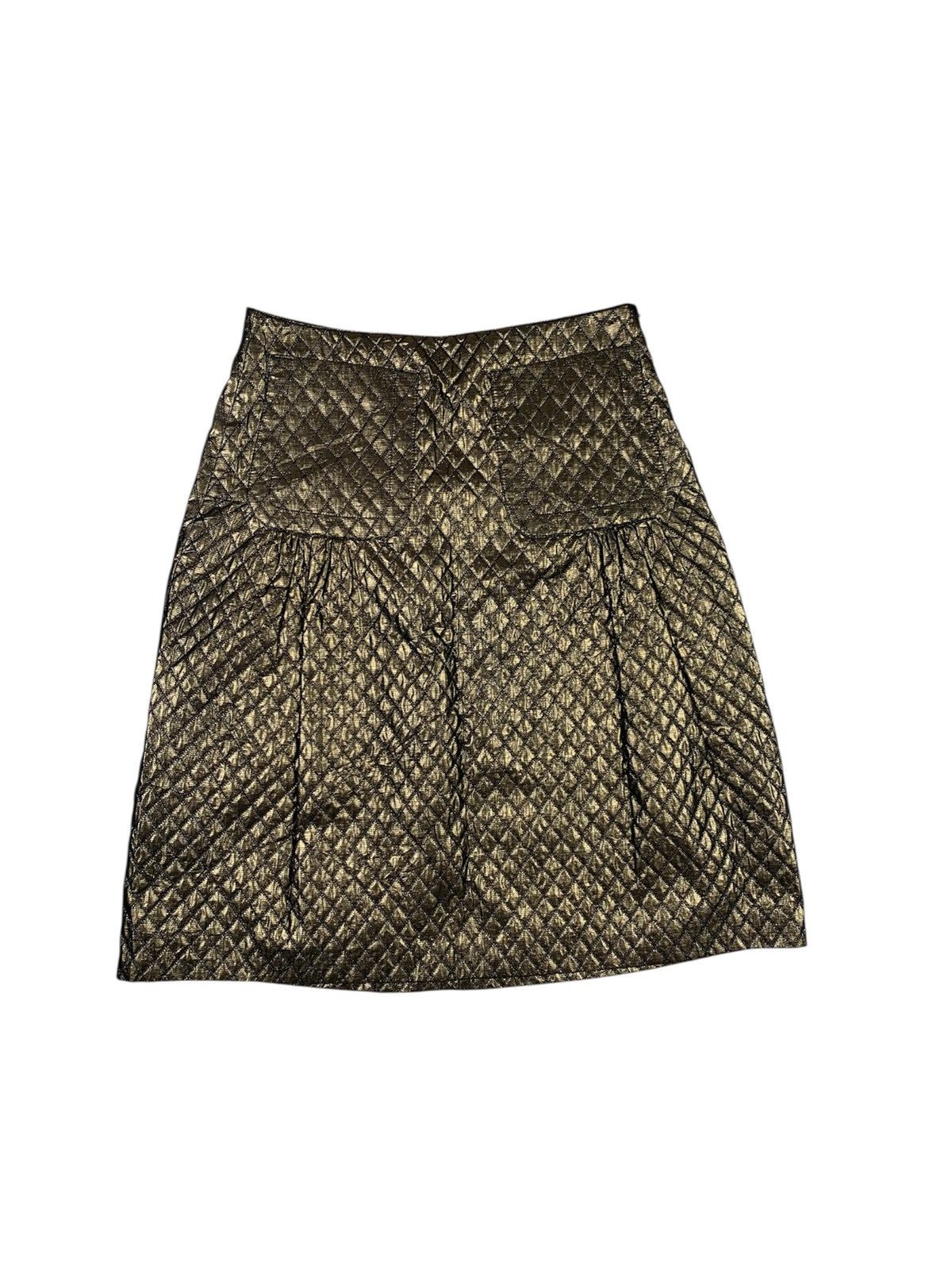 Burberry Prorsum Burberry prorsum gold mini skirt Size 38" / US 16 / IT 52 - 1 Thumbnail