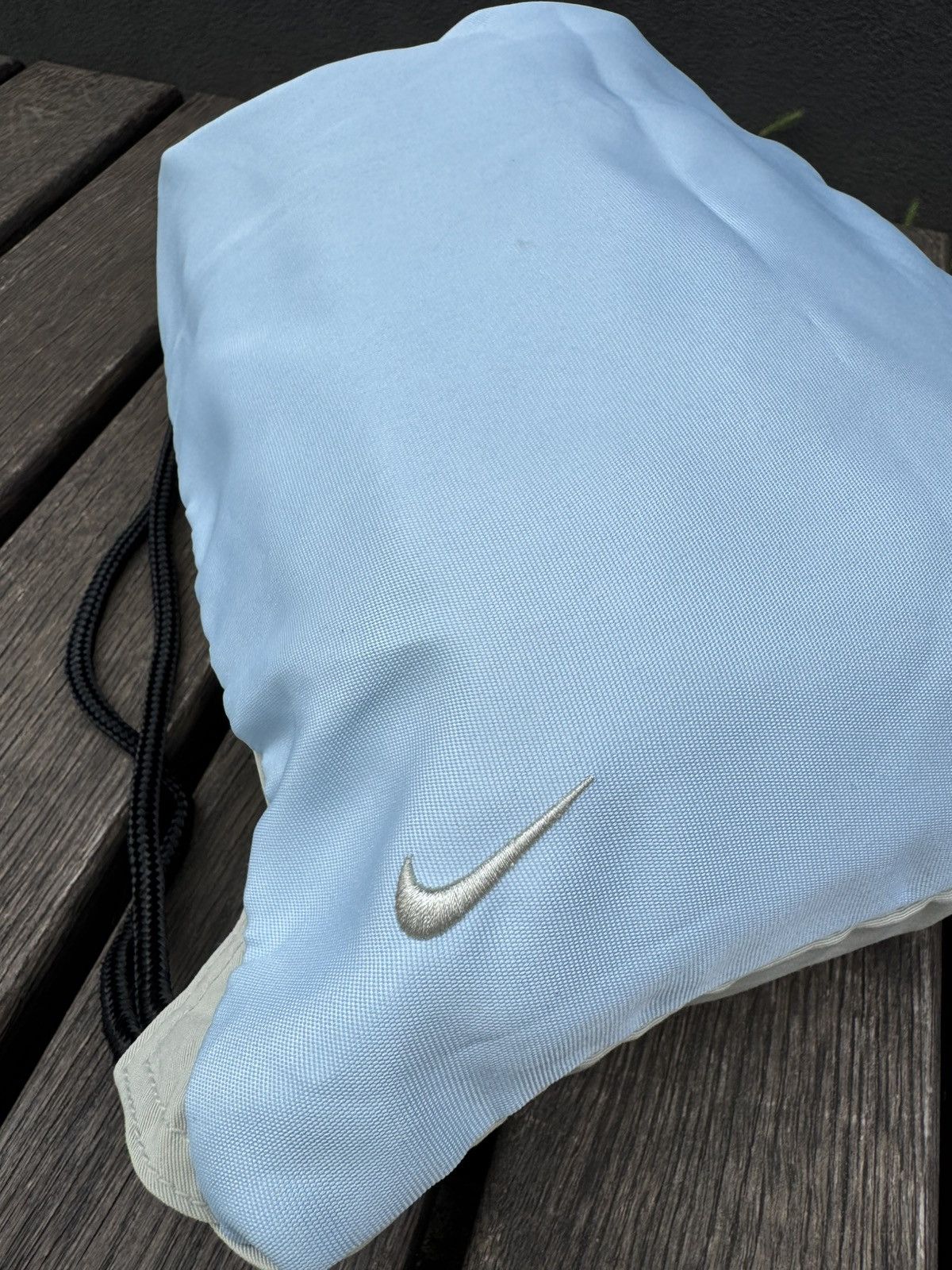Nike Vintage Nike Shoe Dust Bag Blue Embroidered Logo Size ONE SIZE - 3 Thumbnail