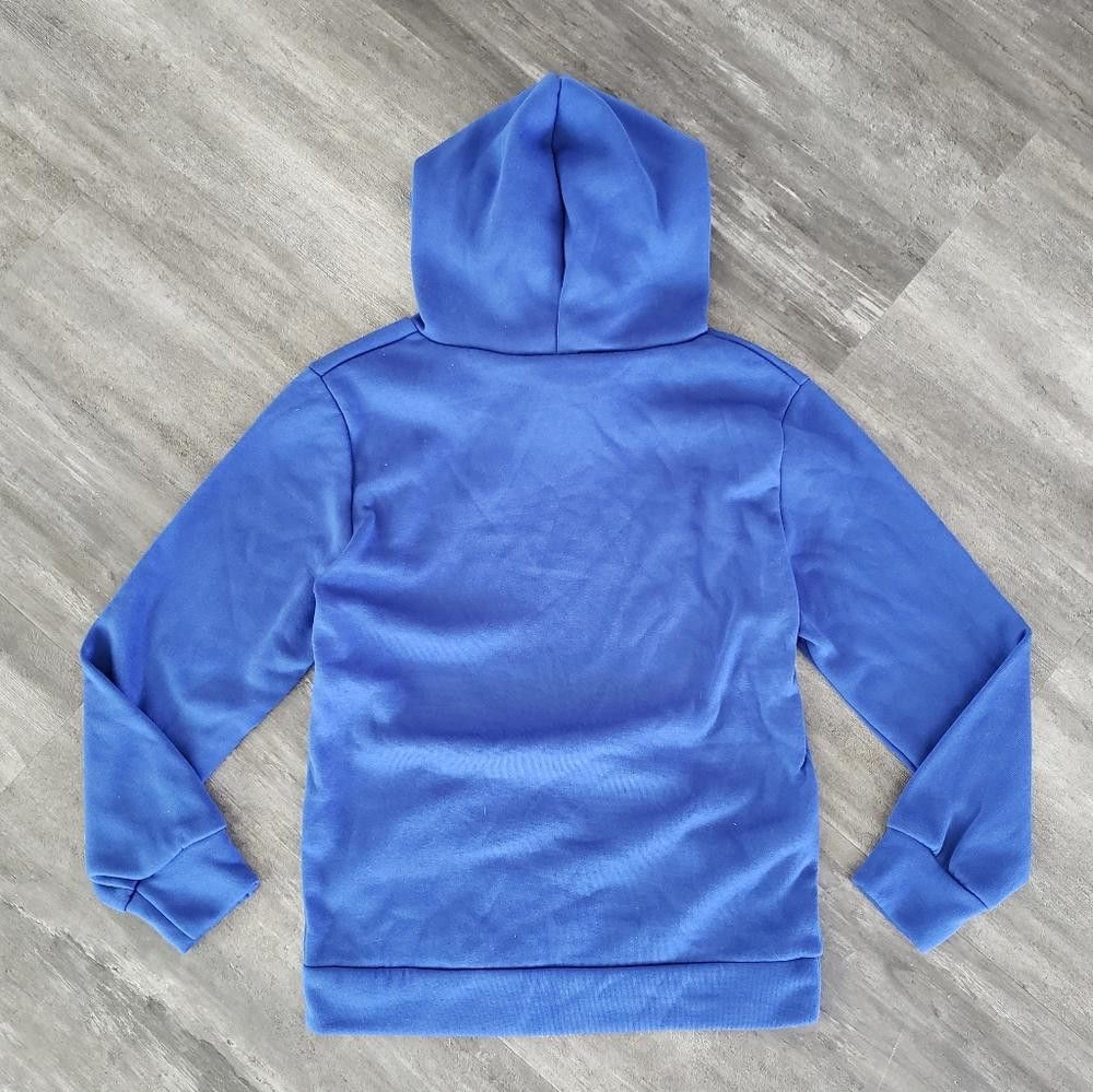 Shein Blue Basic Hoodie 1 Long Sleeve Size 28" / US 6 / IT 42 - 2 Thumbnail
