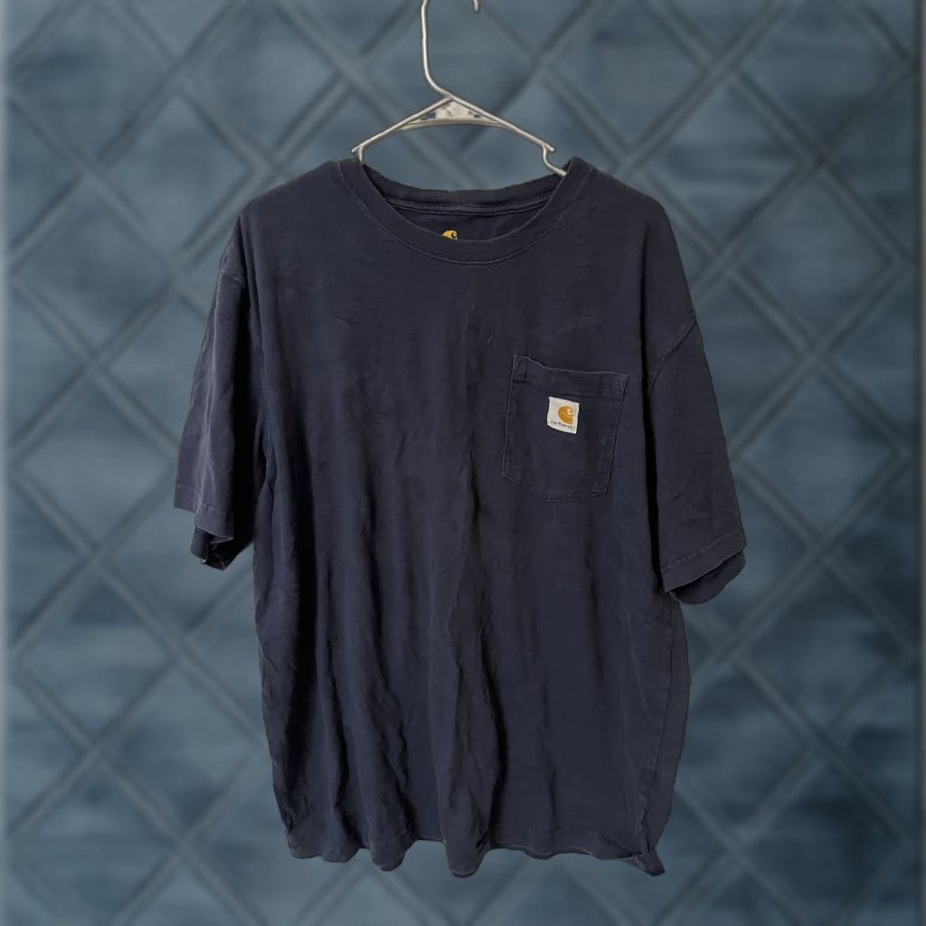Carhartt VINTAGE Carhartt Original Fit Pocket Tee Mens Size Large Blue T Shirt Short Sleeve Size US L / EU 52-54 / 3 - 1 Thumbnail