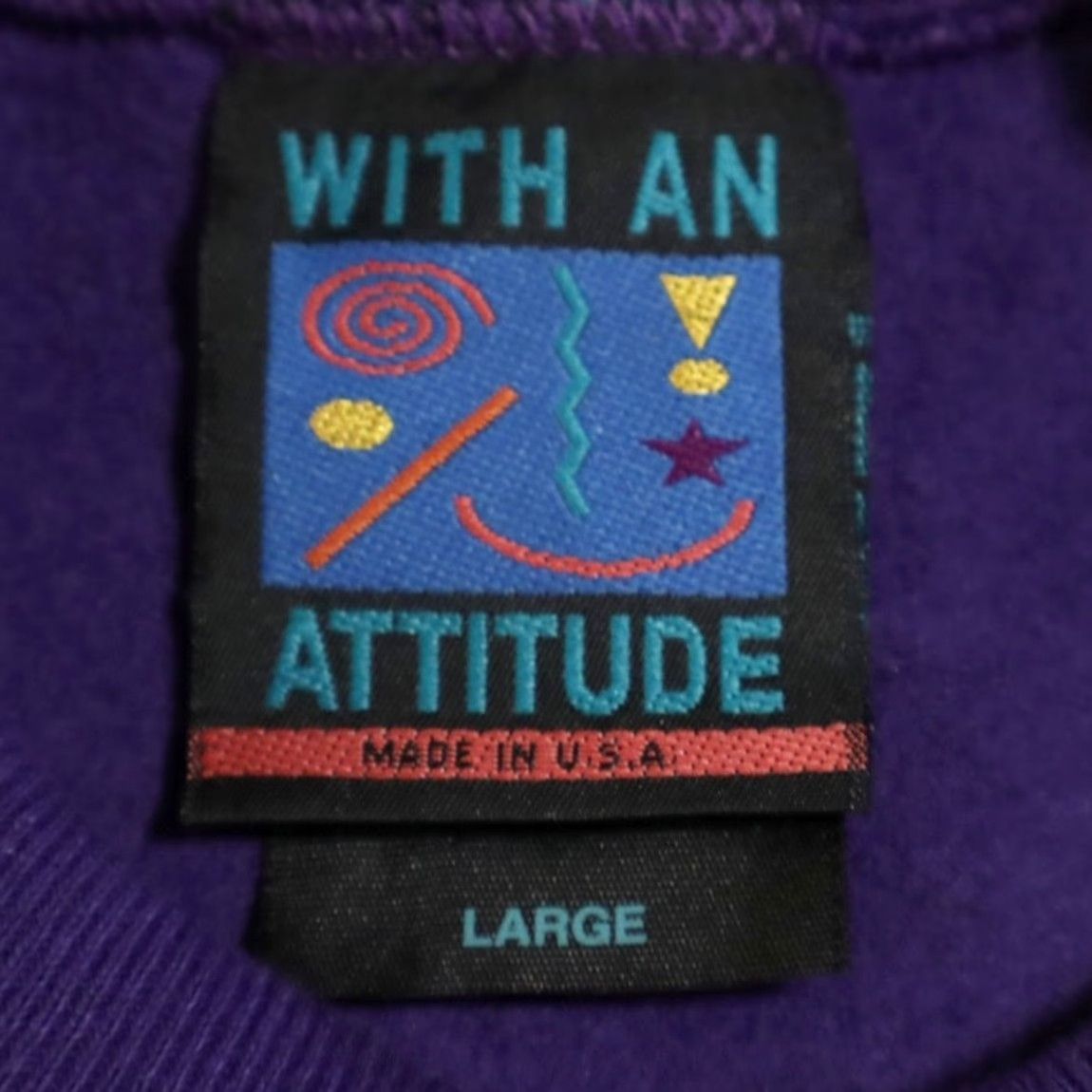 Vintage VTG With an Attitude Myrtle Beach Gold Palms Solid Sweatshirt Purple Men's L Size US L / EU 52-54 / 3 - 5 Thumbnail