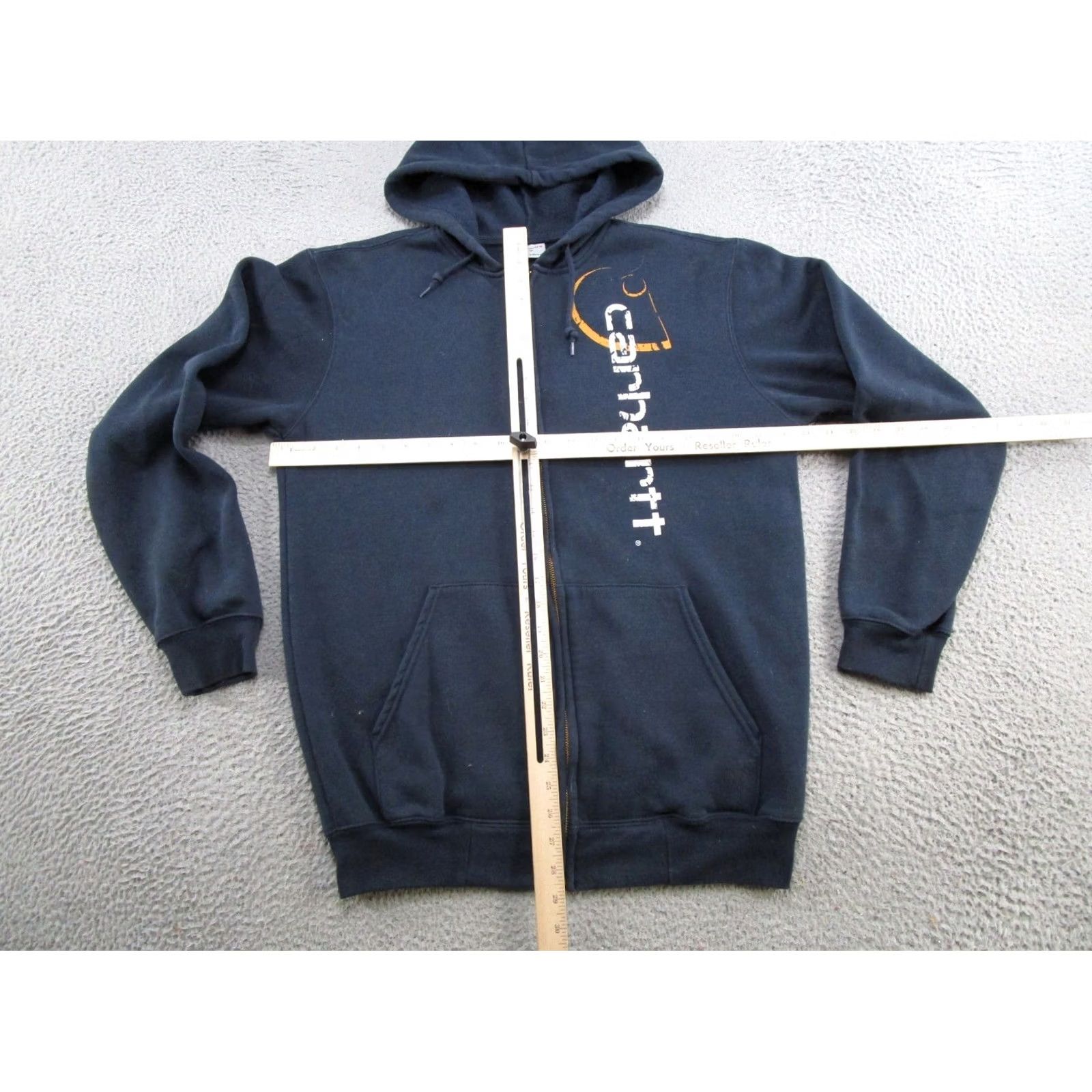Carhartt VINTAGE Carhartt Full Zip Hoodie Mens M Blue Cotton Fleece Hooded Sweatshirt 90s Sports Style, Read, Regular Fit Size US M / EU 48-50 / 2 - 7 Thumbnail