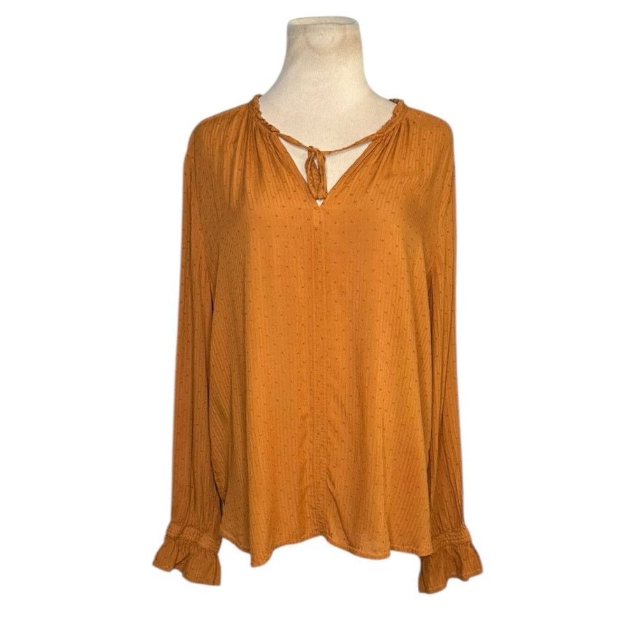 Loft Loft burnt orange long sleeves tunic blouse size large Size L / US 10 / IT 46 - 8 Thumbnail