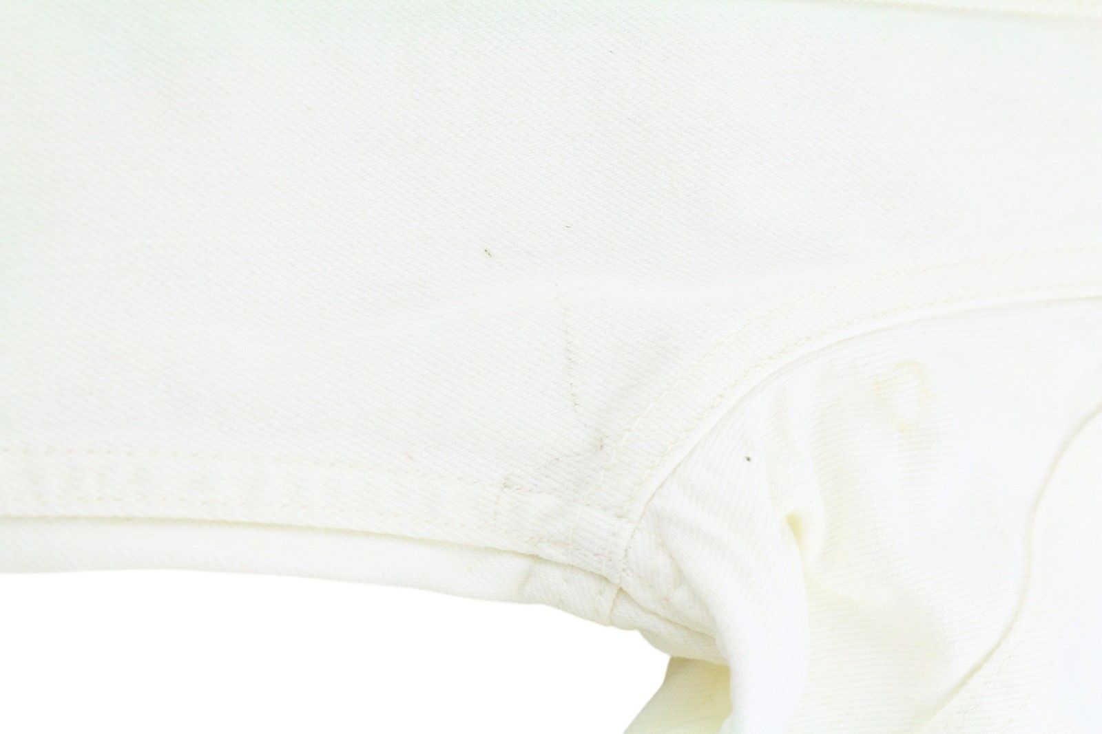 Nudie Jeans BILLY M Pitch White Worn Denim Polo Neck Jacket 83686 Size US M / EU 48-50 / 2 - 10 Thumbnail