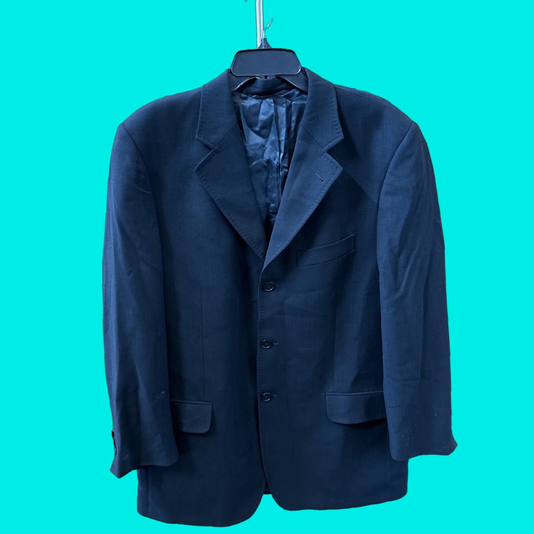 Ermenegildo Zegna VINTAGE Ermenegildo Zegna TRAVELLER Blazer 52 Black Wool Button Mens Casual Formal Workwear Size US L / EU 52-54 / 3 - 1 Thumbnail