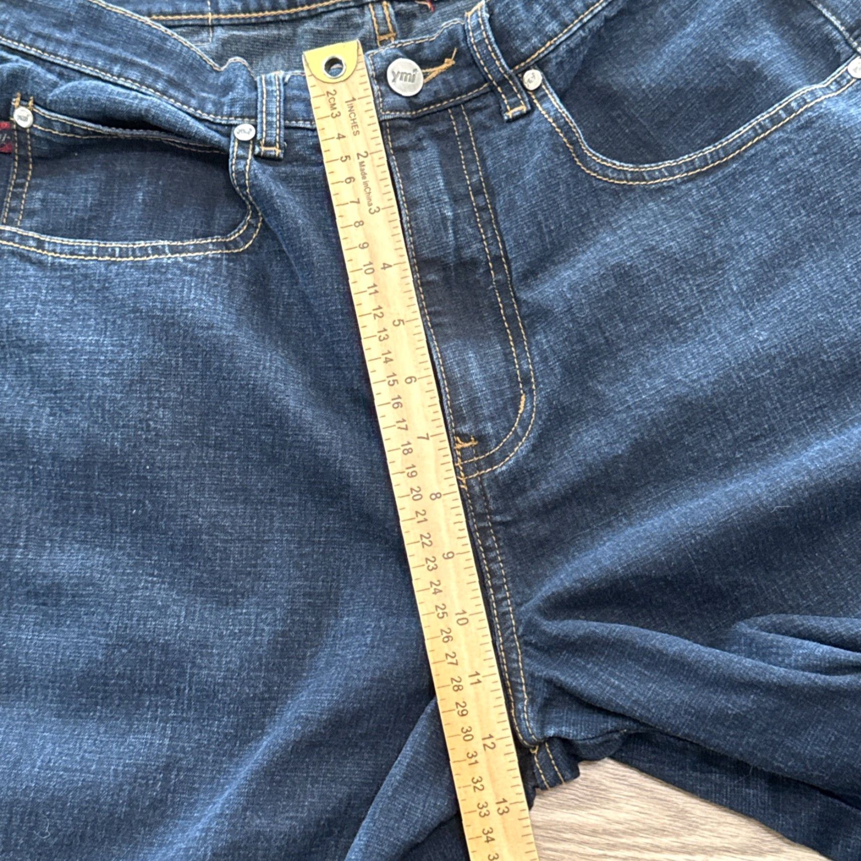 Vintage VINTAGE YMI Women's Jeans Size 14 High Rise Dark Wash Flared Denim Pants Size 38" / US 16 / IT 52 - 5 Thumbnail