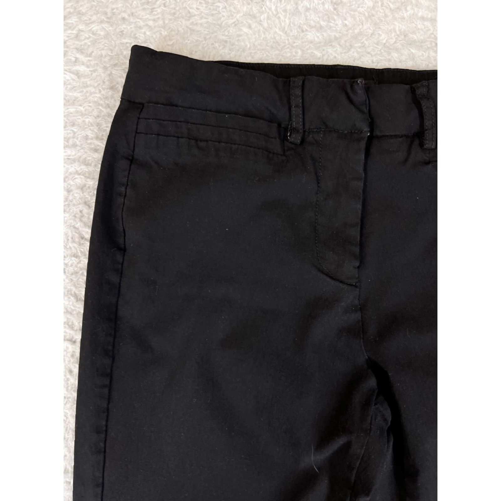 Vintage Sapphire Red Brand Womens Pants Chino Flared Cotton Blend Mid Rise Casual 9 Black Size 30" / US 8 / IT 44 - 6 Thumbnail