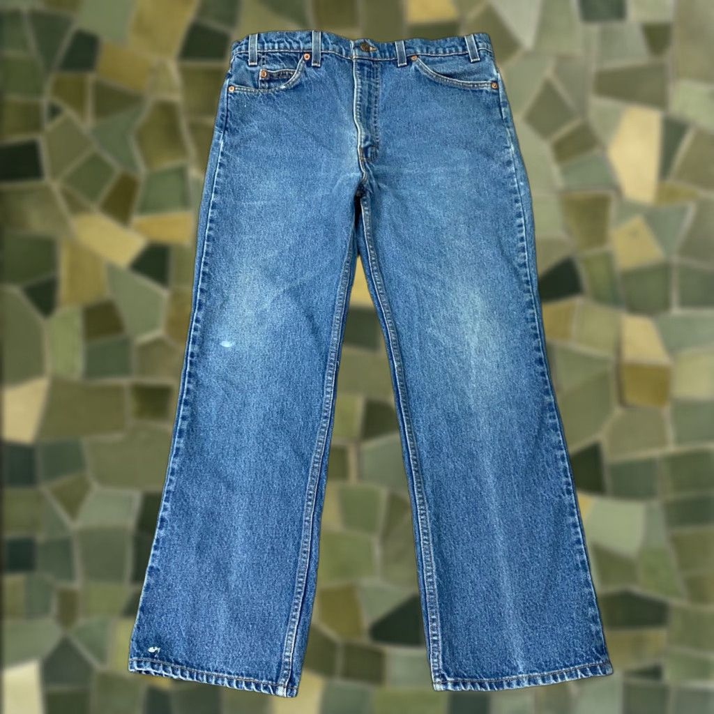 Levi's VINTAGE Levi's 517 Jeans Mens 36x28 Denim Bootcut Distressed 90s USA Size US 34 / EU 50 - 1 Thumbnail