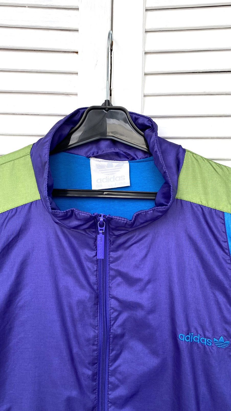 Adidas × Vintage Vintage Adidas Track Retro Jacket Nylon 90s Purple Size US XL / EU 56 / 4 - 7 Thumbnail