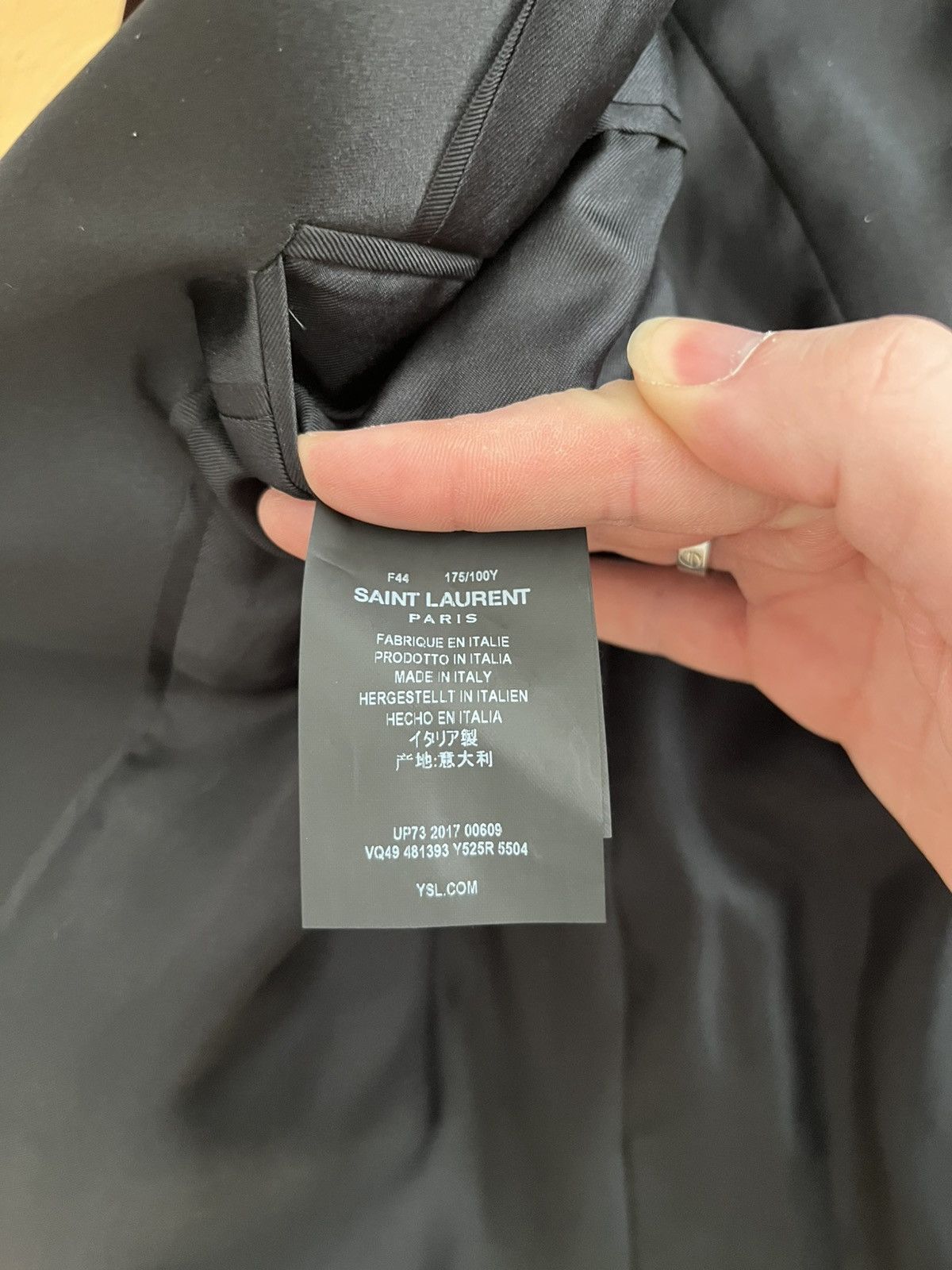 Saint Laurent Paris NWT - Saint Laurent Paris Velvet Blazer Size 44R - 7 Thumbnail
