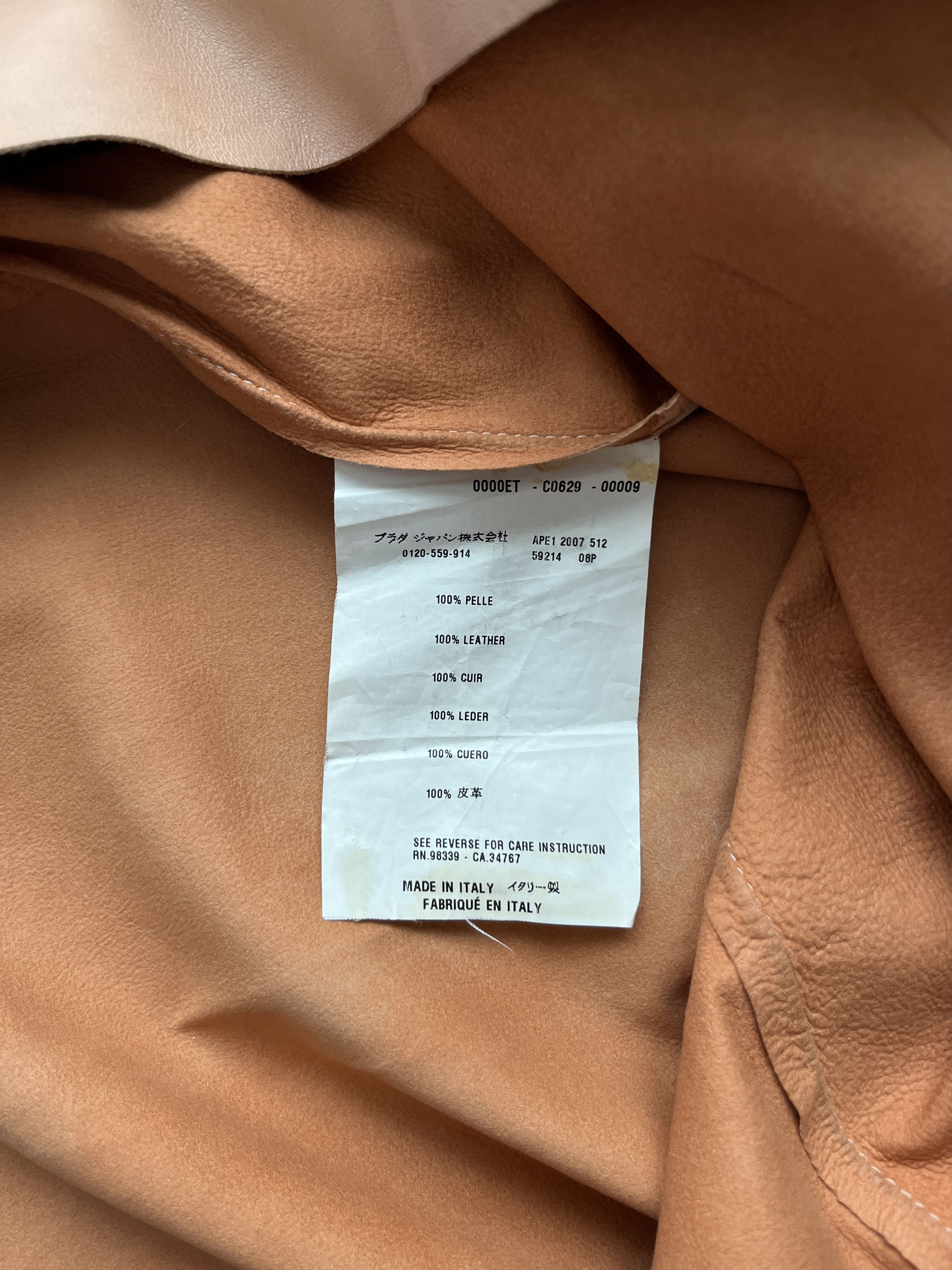 Prada ⚡️QUICK SALE⚡️2007 Prada Natural Leather Tank Top Size M / US 6-8 / IT 42-44 - 4 Thumbnail