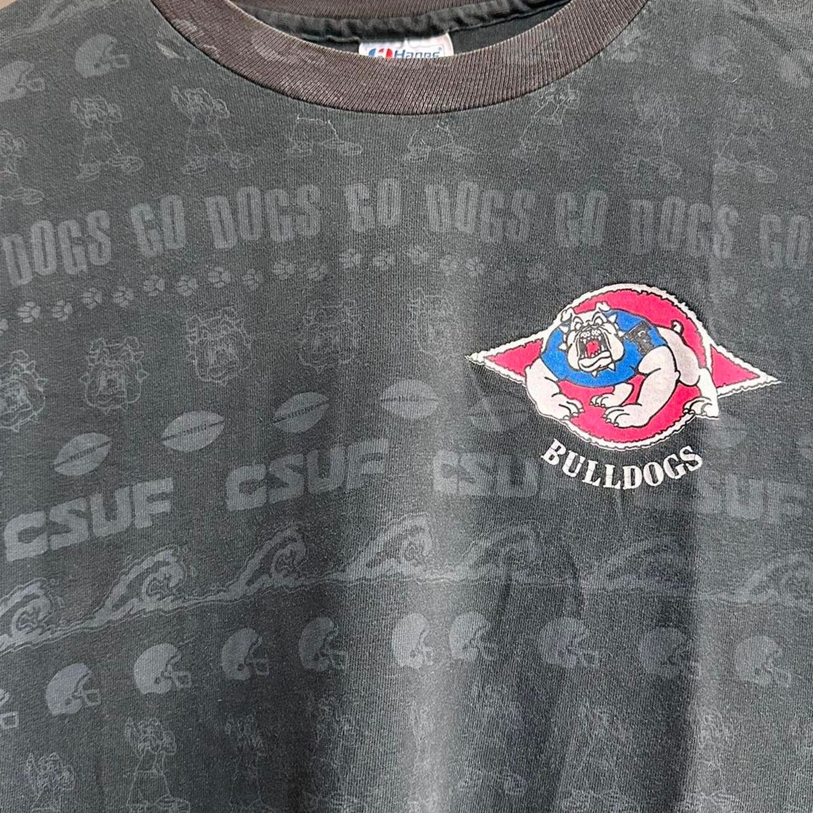 Hanes × Vintage Vintage CSUF Bulldogs Shirt Size US XL / EU 56 / 4 - 3 Thumbnail
