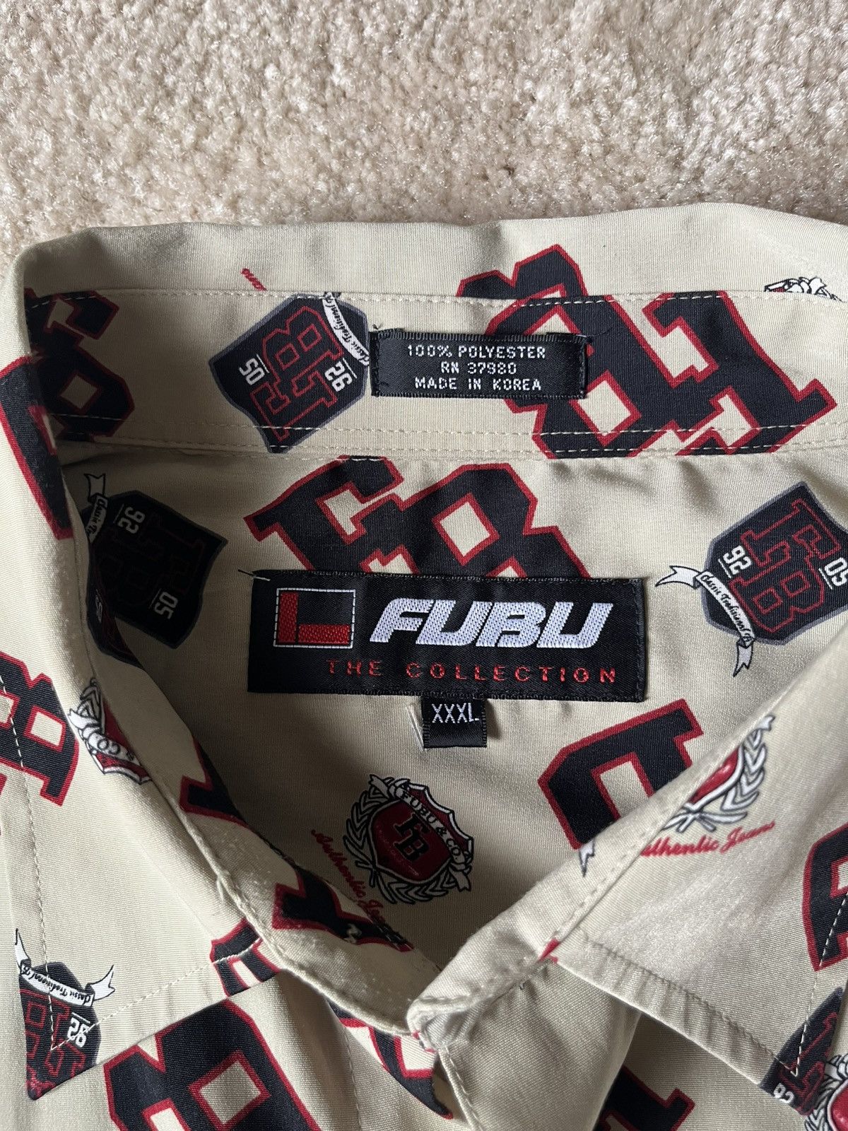 Fubu × Vintage Vintage Fubu polyester all over print logo shirt Size US XXL / EU 58 / 5 - 3 Thumbnail