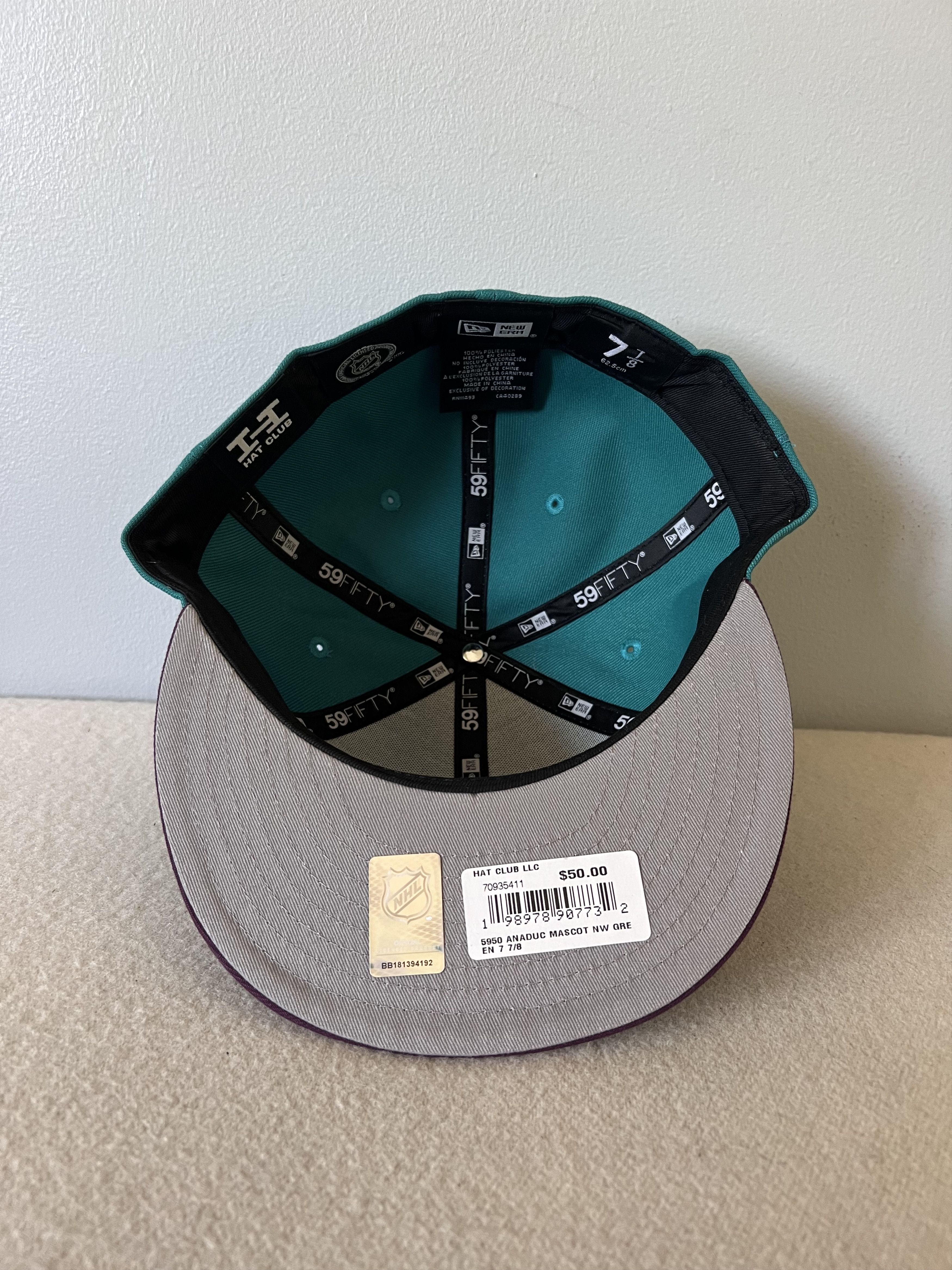 Hat Club 7 7/8 Hat Club New Era 59FIFTY Anaheim Ducks Mascot Hat Size ONE SIZE - 5 Thumbnail