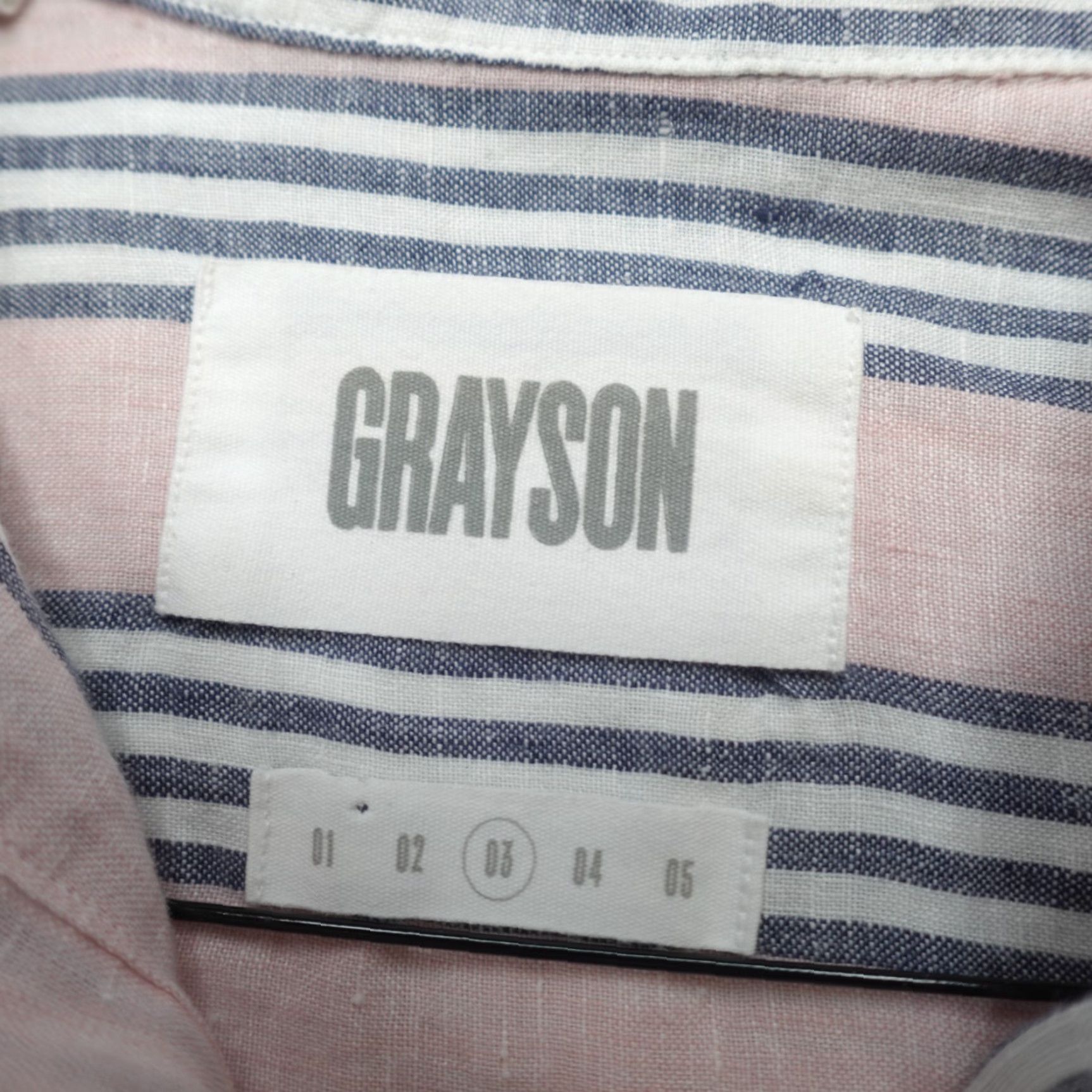 Pinko Grayson Shirt M Pink Striped Oversized 100% Linen Womens Button-Up Casual, 3, Collared, Long Sleeve, Regular, Basic, Fall Spring Summer, Vintage: No Size M / US 6-8 / IT 42-44 - 4 Thumbnail