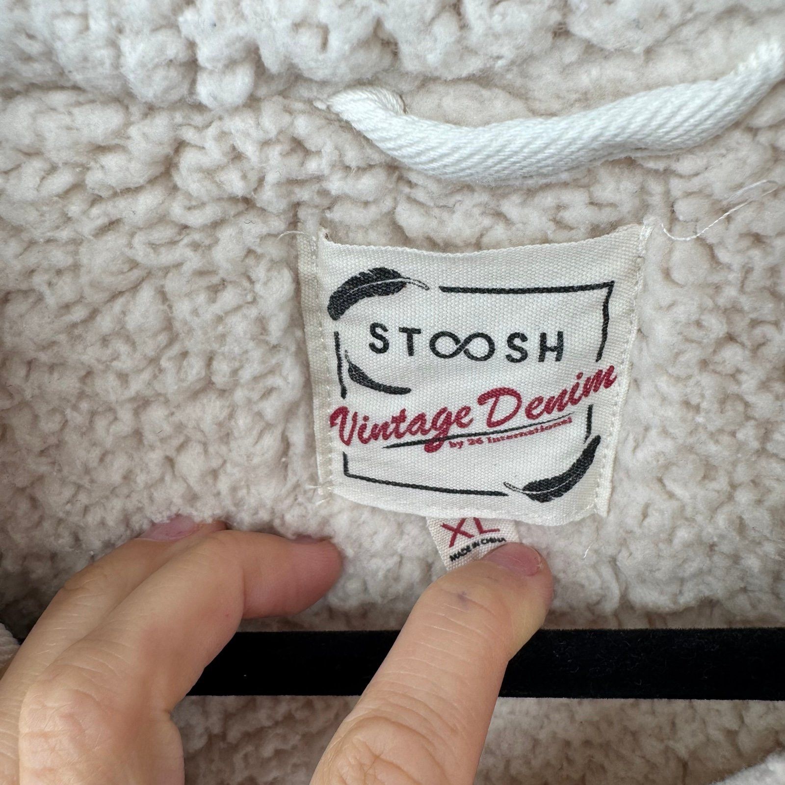 Other Stoosh White Cream Sherpa-Lined Jean Jacket XL Size XL / US 12-14 / IT 48-50 - 2 Thumbnail