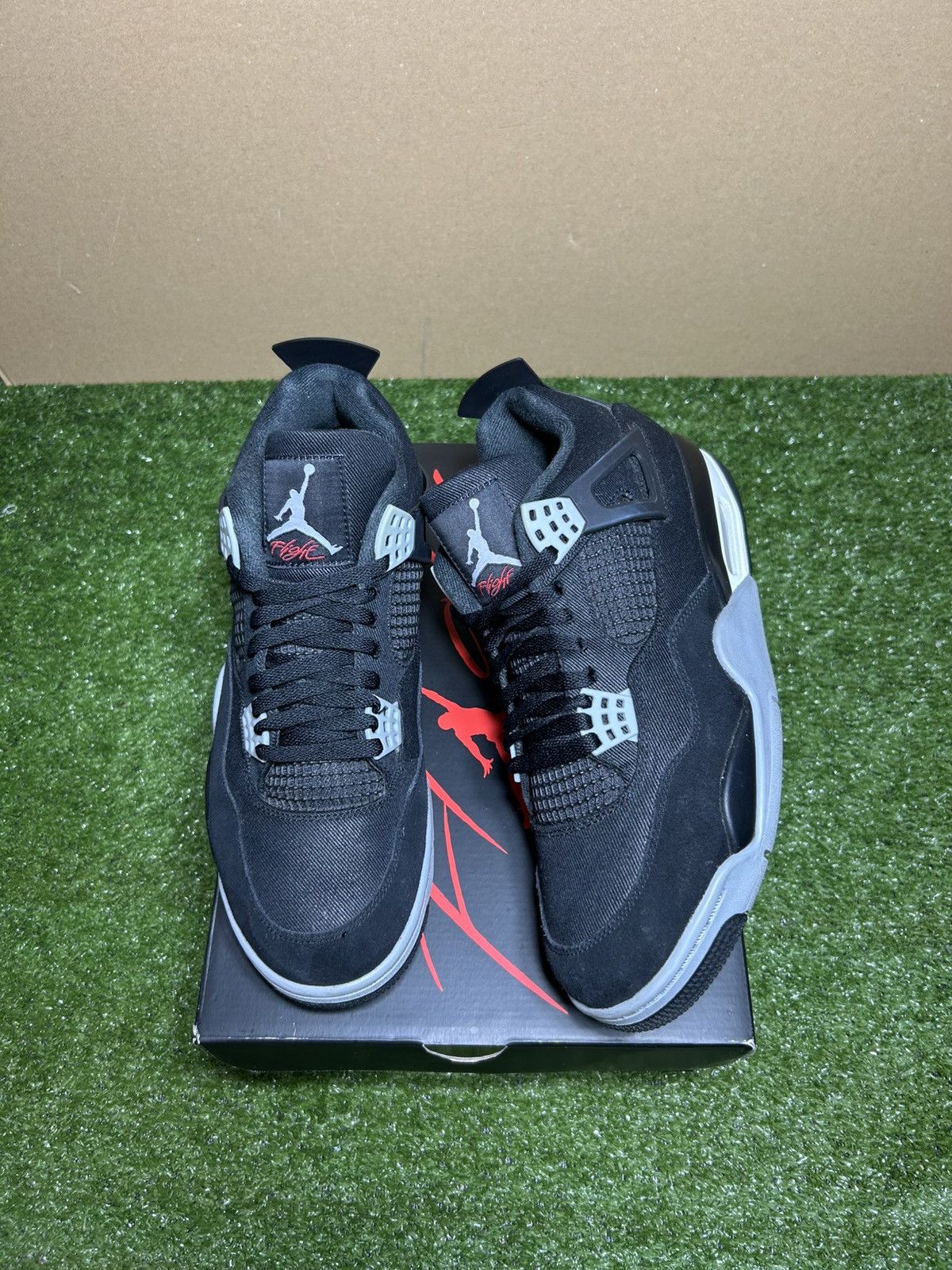 Jordan Brand Jordan 4 Black Canvas Size US 11 / EU 44 - 1 Thumbnail