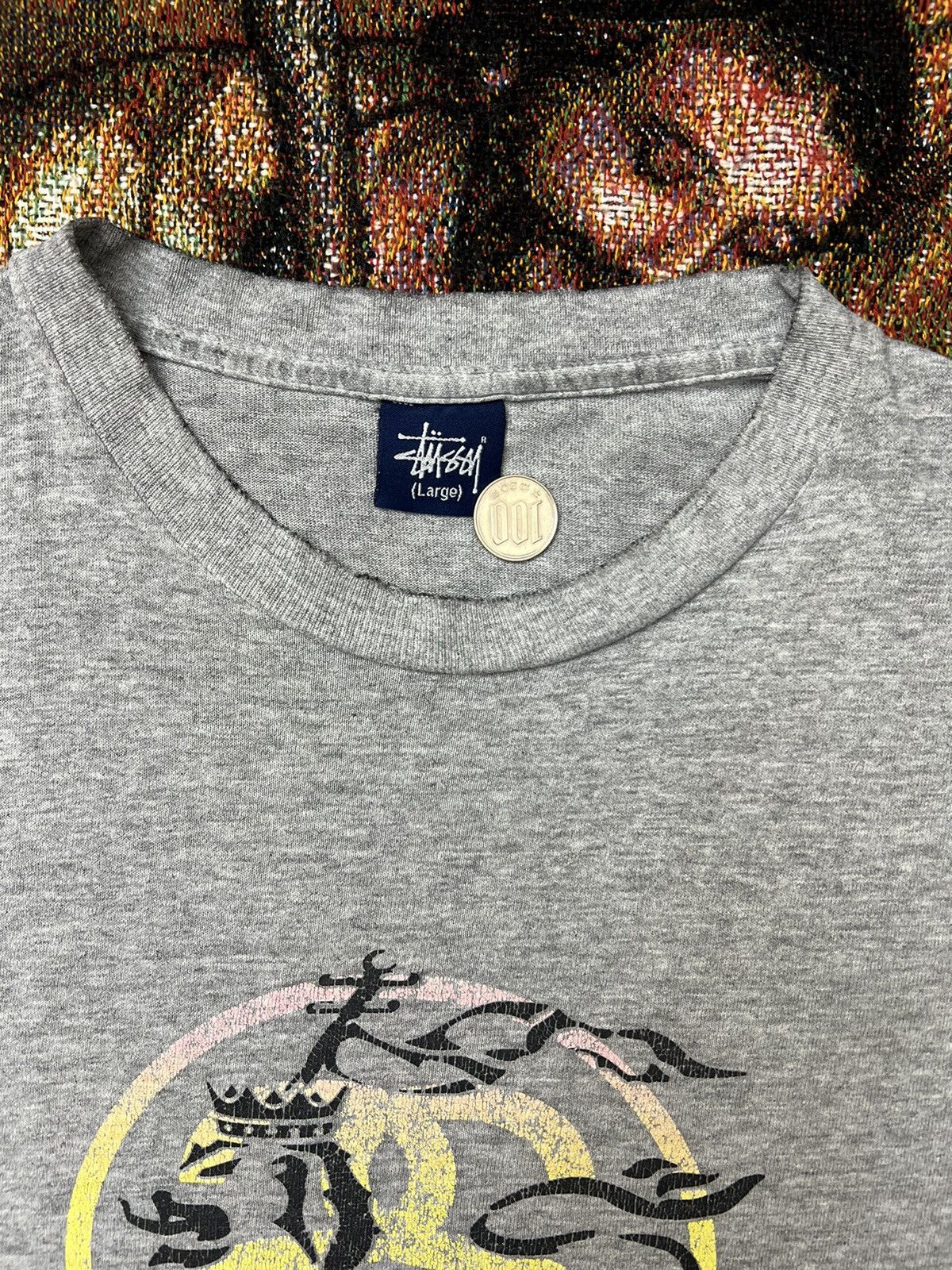 Stussy 90s Stussy Rasta Lion Tee Size US L / EU 52-54 / 3 - 4 Thumbnail