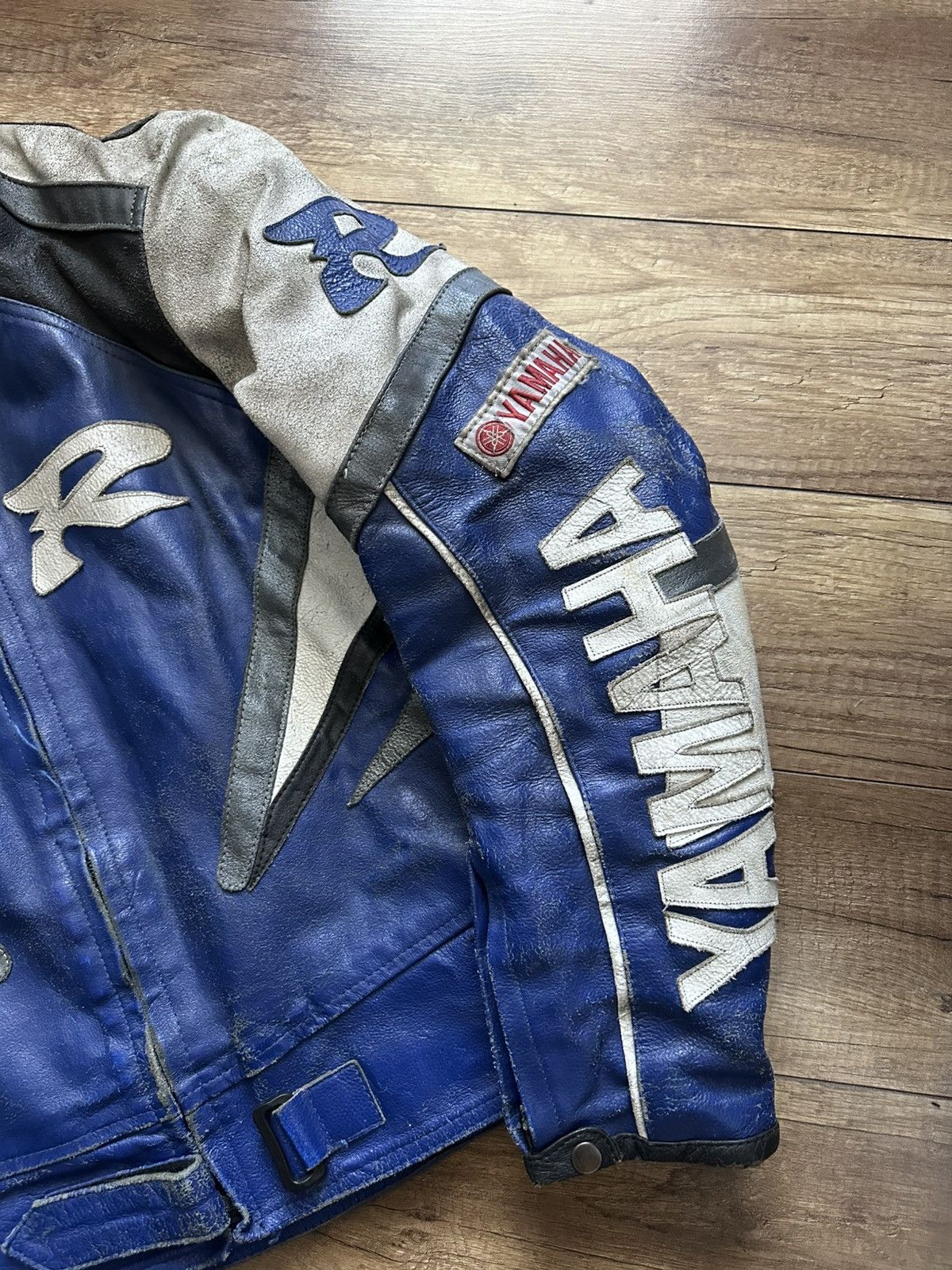 Yamaha Yamaha Leather Vintage Racing Moto Jacket Distressed 90s Size US XL / EU 56 / 4 - 6 Thumbnail