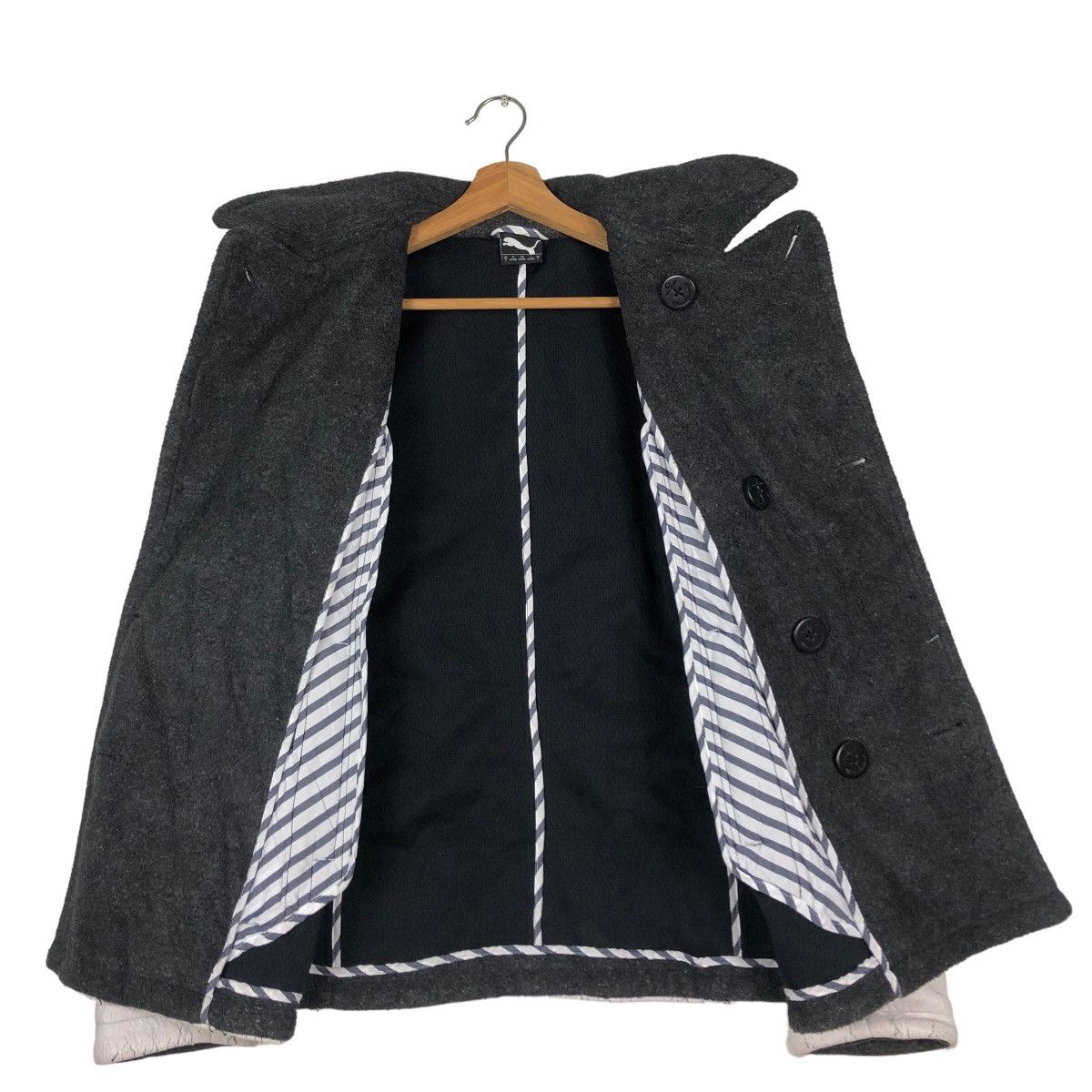 Japanese Brand 🔥Vintage Duffle Wool Jacket Puma Double Breast Size US S / EU 44-46 / 1 - 13 Thumbnail