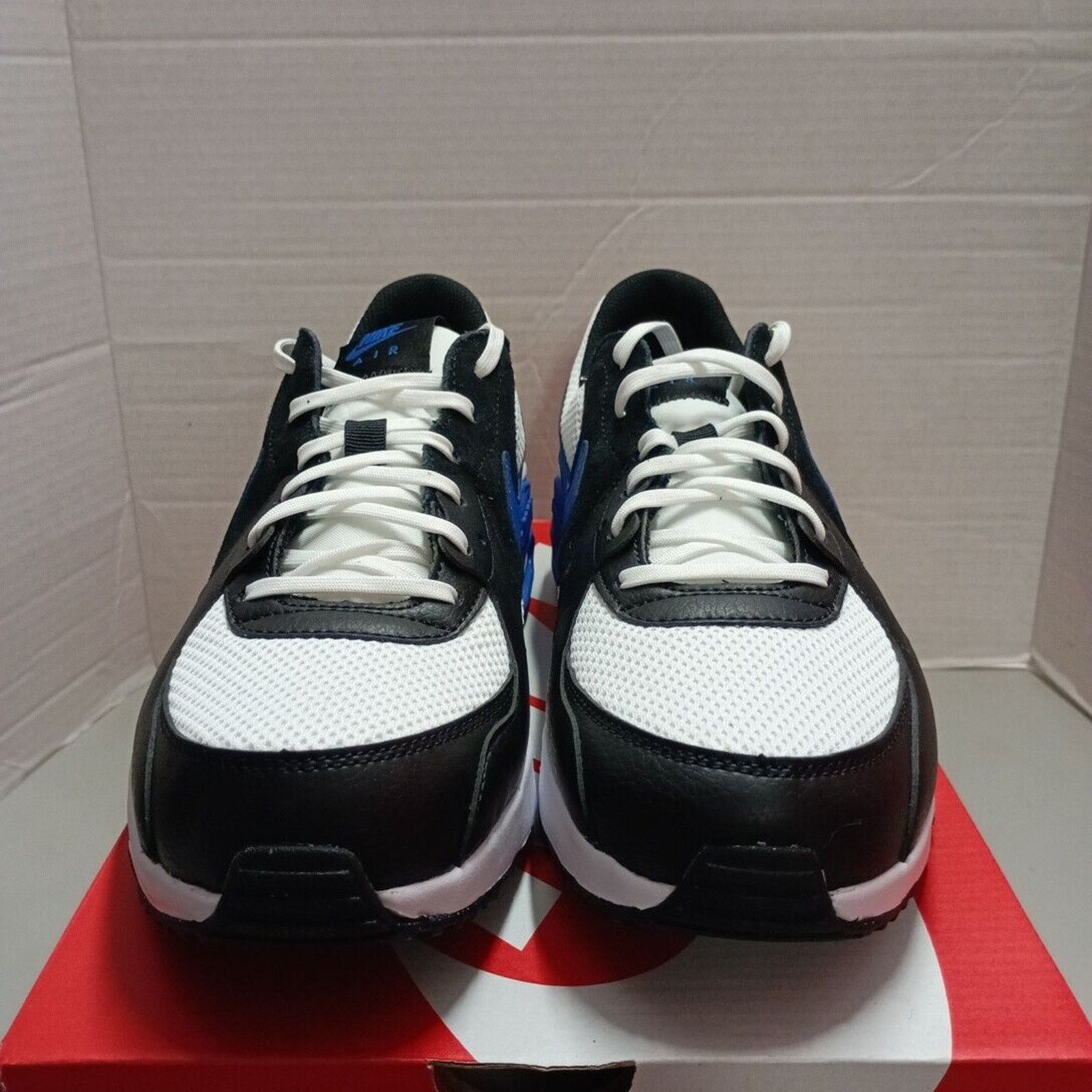 Nike Men's 10.5 Air Max Excee Black Game Royal White Shoes