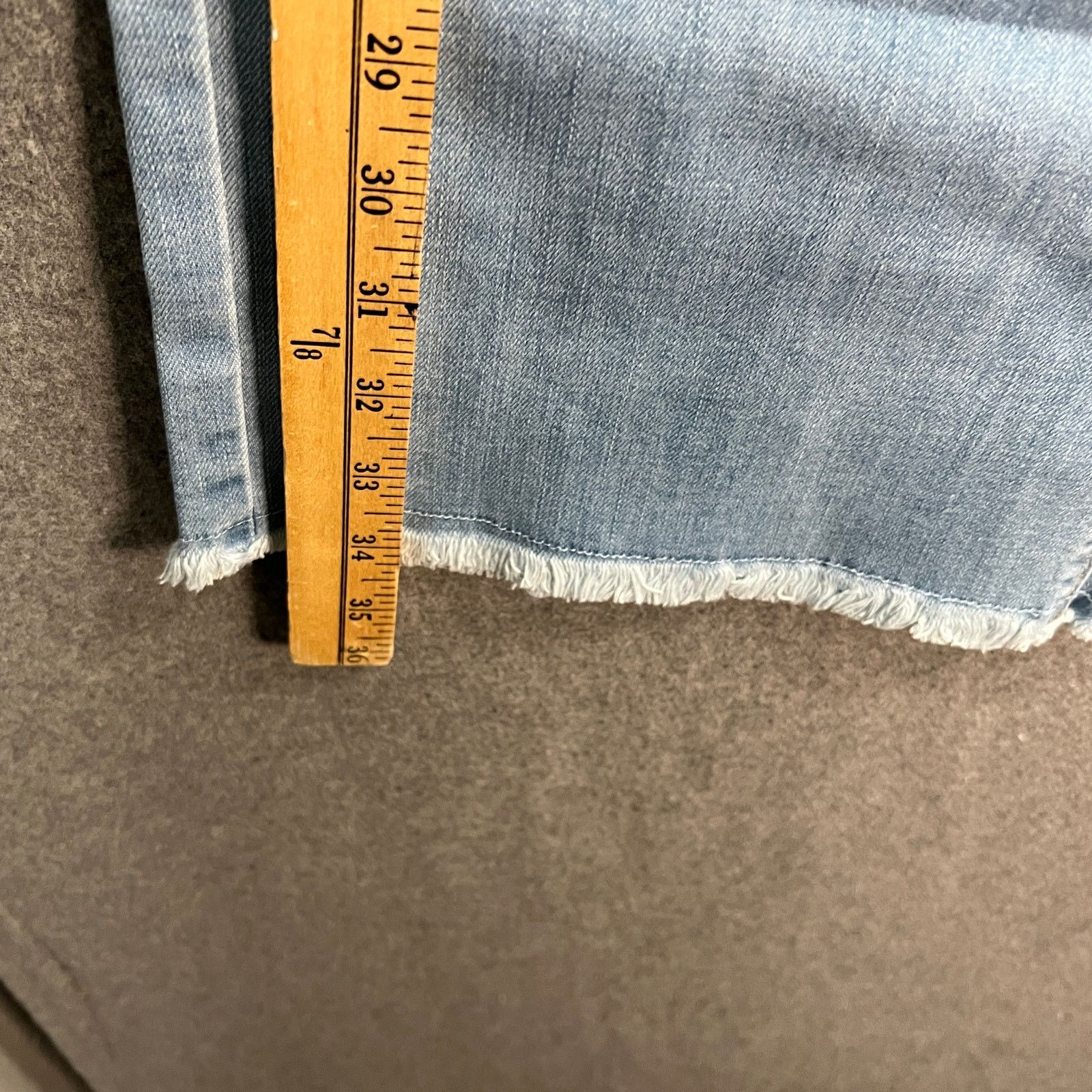 Other Susan Graver Regular Wide Leg Crop Jean with Frayed Hem Ligh Size 28" / US 6 / IT 42 - 5 Thumbnail