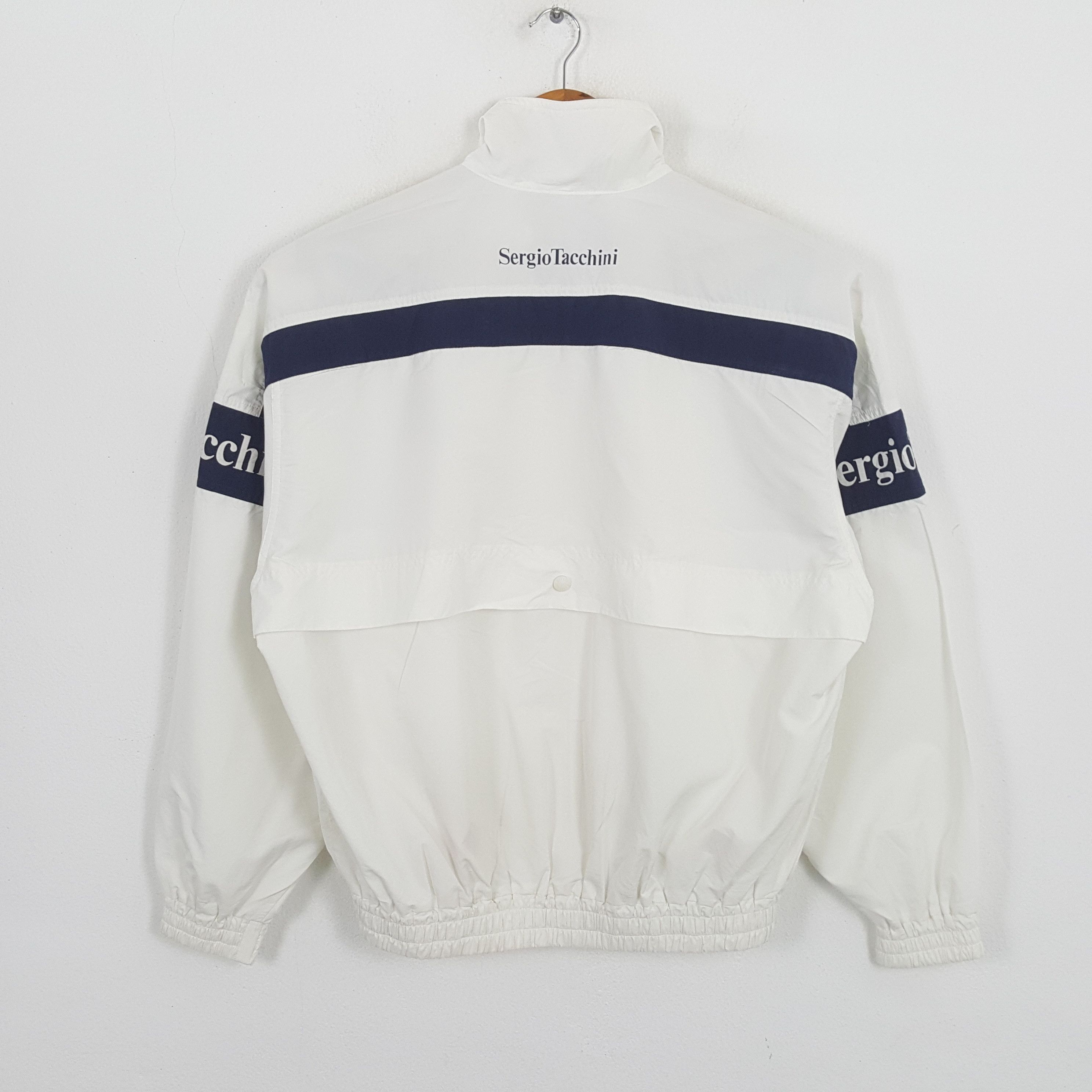 Japanese Brand × Sergio Tacchini × Vintage Vintage SERGIO TACHINI Sportswear Style Windbreaker Jacket Size US XL / EU 56 / 4 - 3 Thumbnail