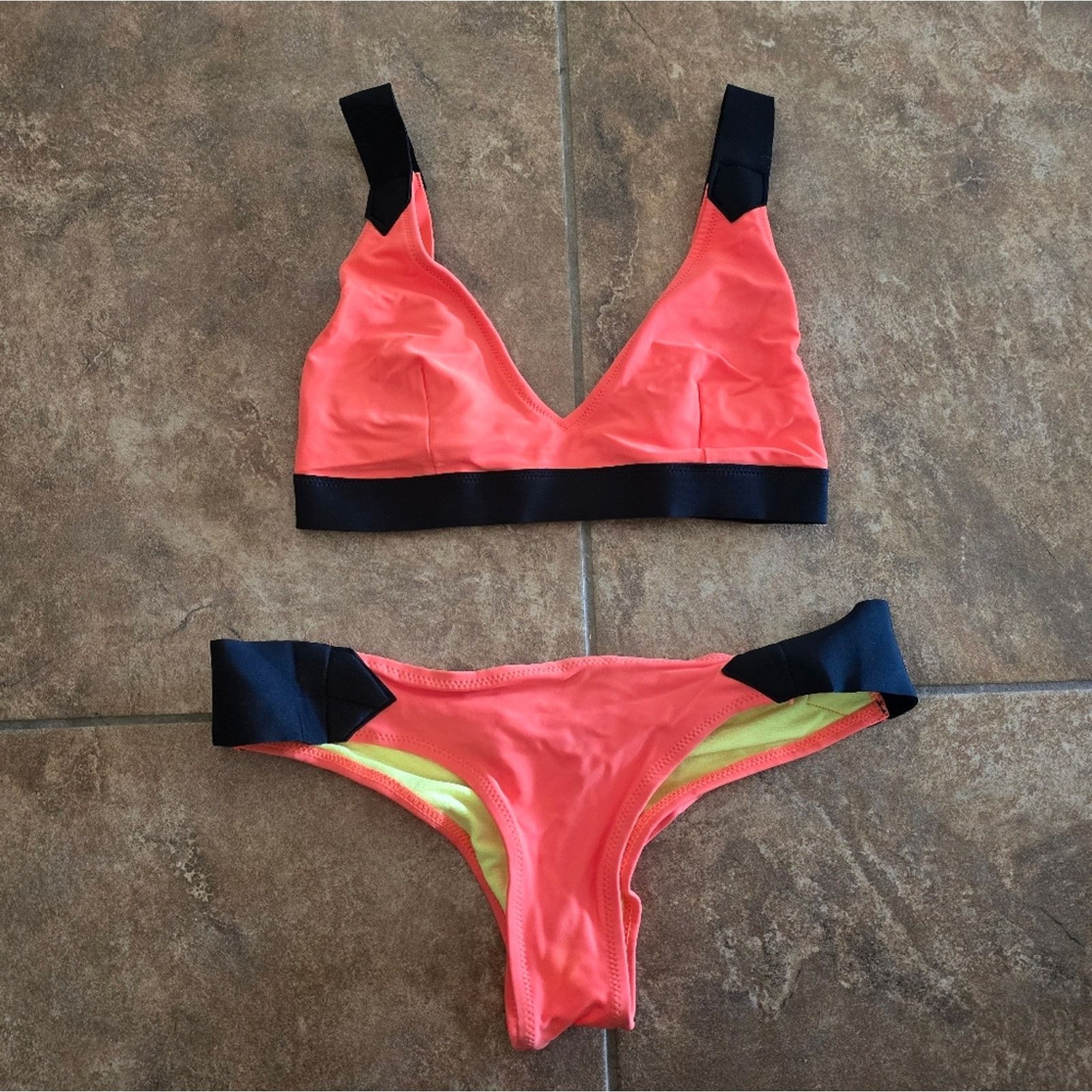 Other Orange Dawn | FYS | Havana Neoprene Bikini Set Size ONE SIZE - 3 Thumbnail