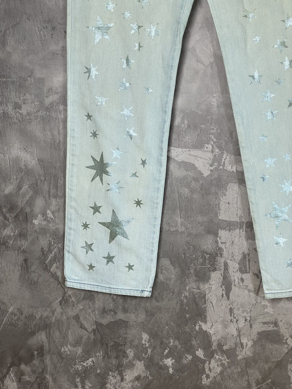 Stella McCartney × Vintage Stella McCartney Y2K Star Multilogo Denim Jeans Size 31" - 6 Thumbnail
