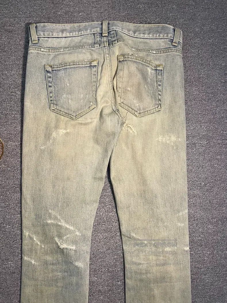 Saint Laurent Paris Saint Laurent Paris Mud Stained Destroyed Blue Denim Jeans Size US 26 / EU 42 - 8 Thumbnail