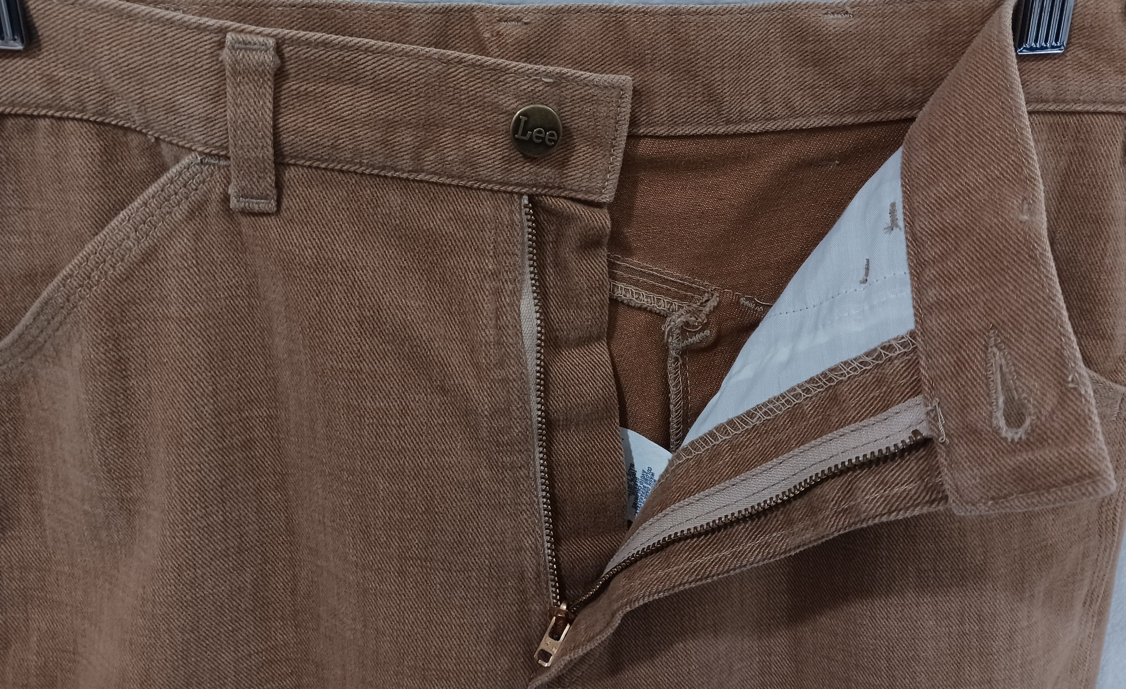 Lee Lee Vintage 1970s "Lee-Set" Sanfor-Set Bell Bottom Jeans Size US 34 / EU 50 - 6 Thumbnail