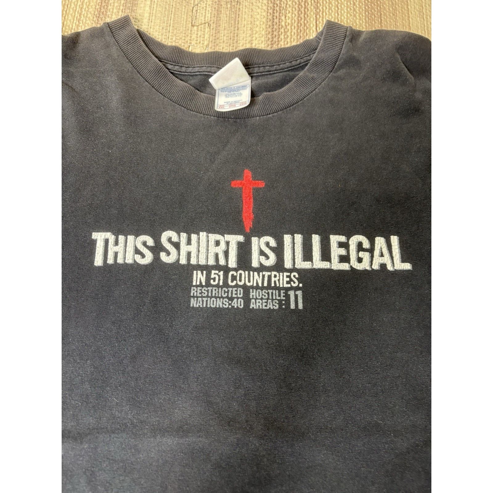 & Other Stories Jesus Shirt Illegal in 53 Countries Power of God Cross Shirt Size US XXL / EU 58 / 5 - 2 Thumbnail