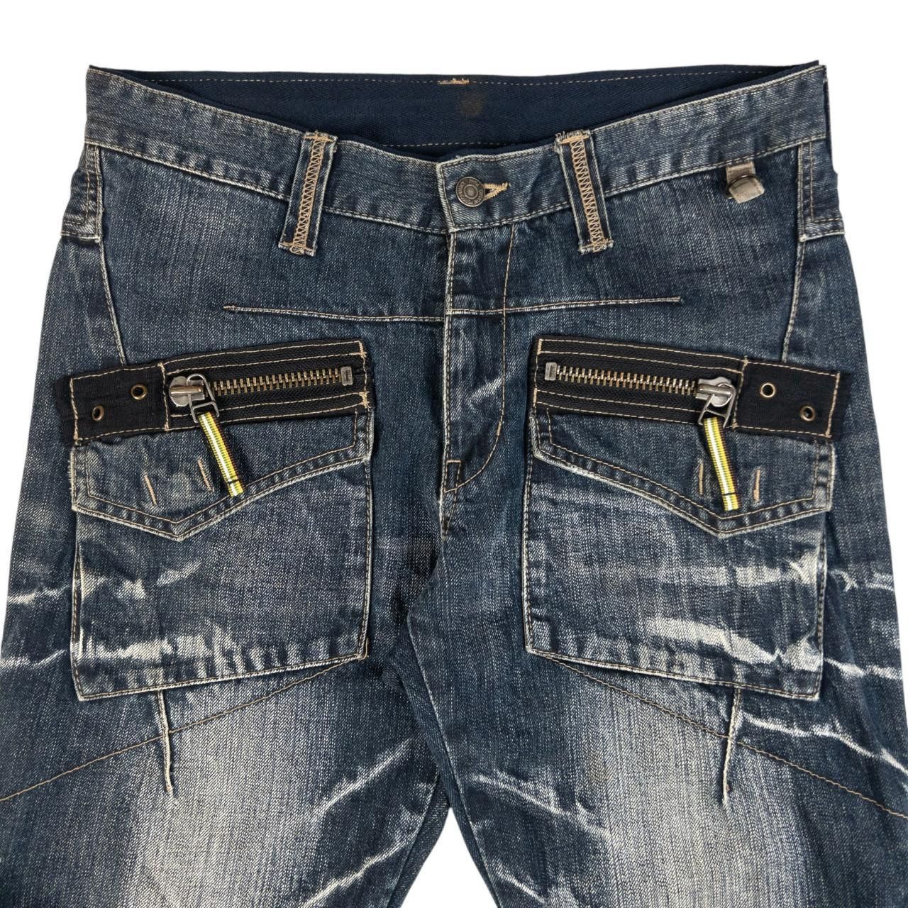 PPFM Vintage PPFM Multi Zip Denim Jeans Size W31 Size US 31 - 6 Thumbnail