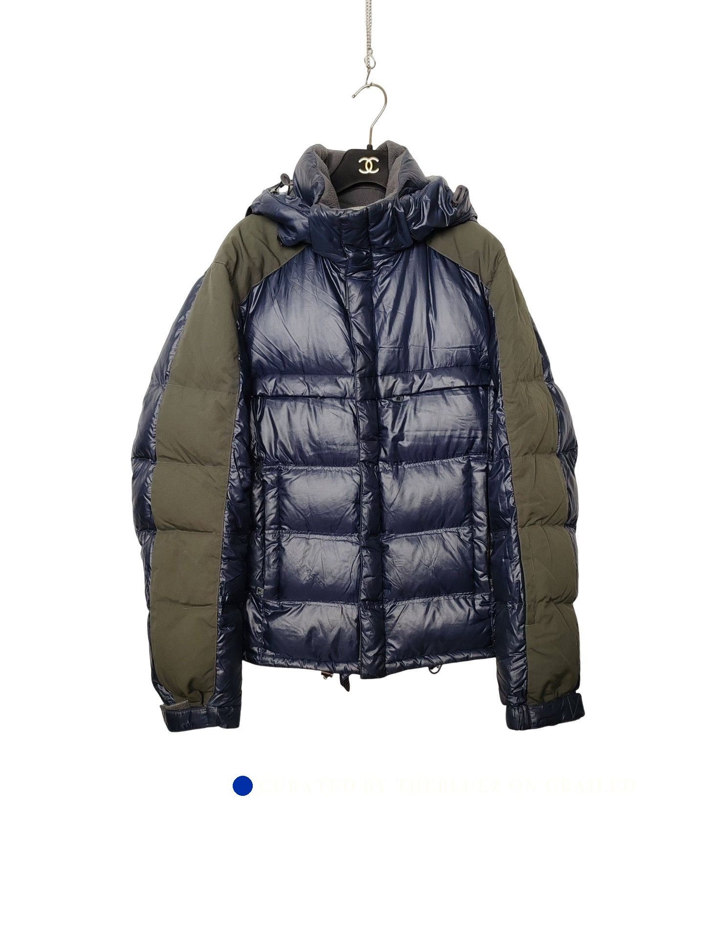 Prada Blue Puffer Jacket with Hood - Size M Size US M / EU 48-50 / 2 - 1 Thumbnail