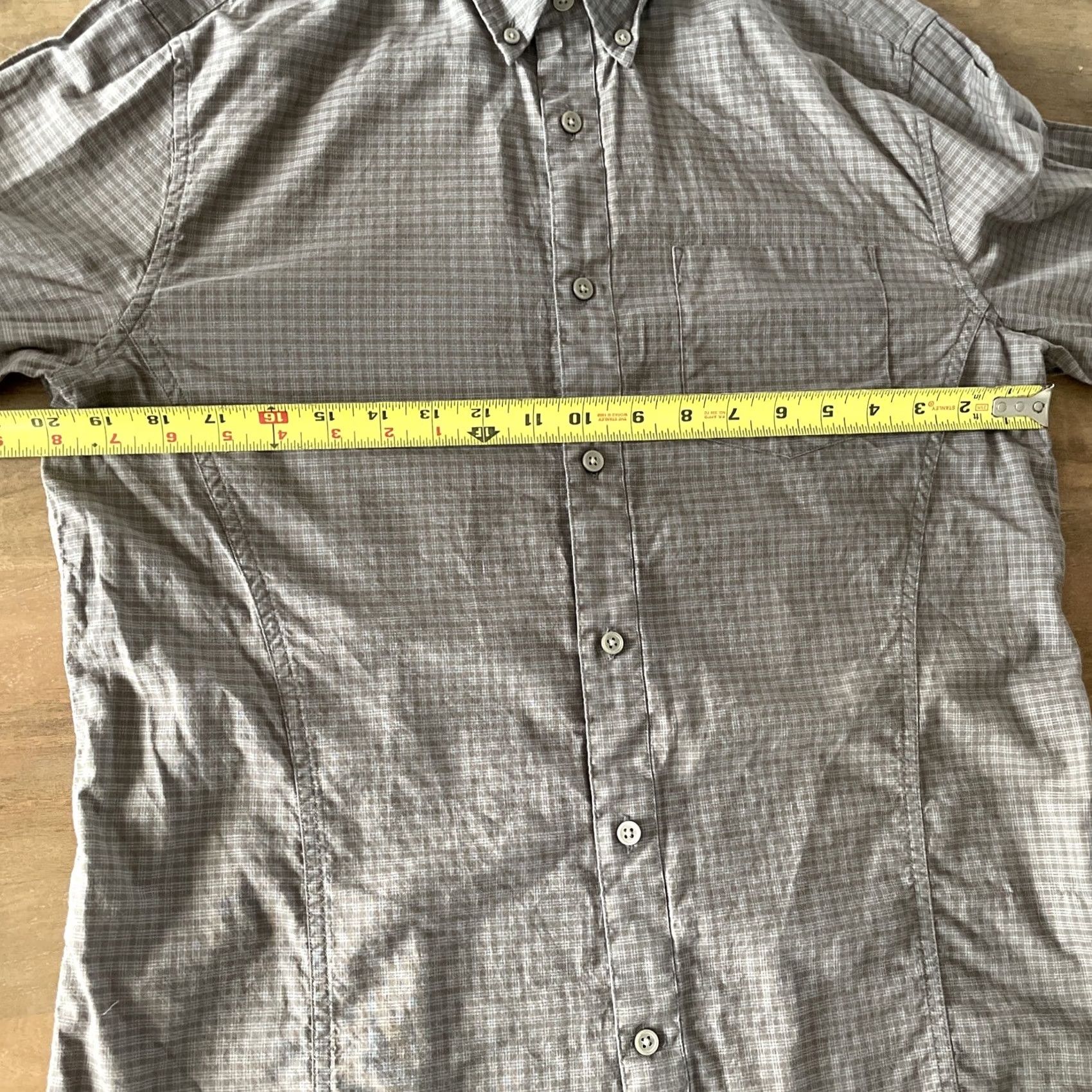 John Varvatos John Varvatos Button-Down Shirt Men’s M Plaid Long Sleeve Collared Logo Shirt Size US M / EU 48-50 / 2 - 7 Thumbnail