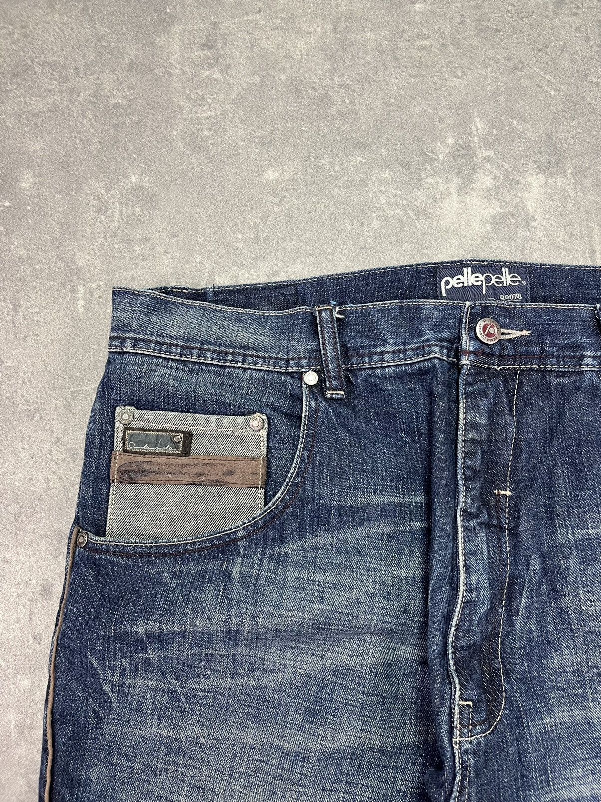 Pelle Pelle Pelle Pelle Marc Buchanan Vintage Baggy Heavy Denim Jeans 38 Size US 38 / EU 54 - 6 Thumbnail