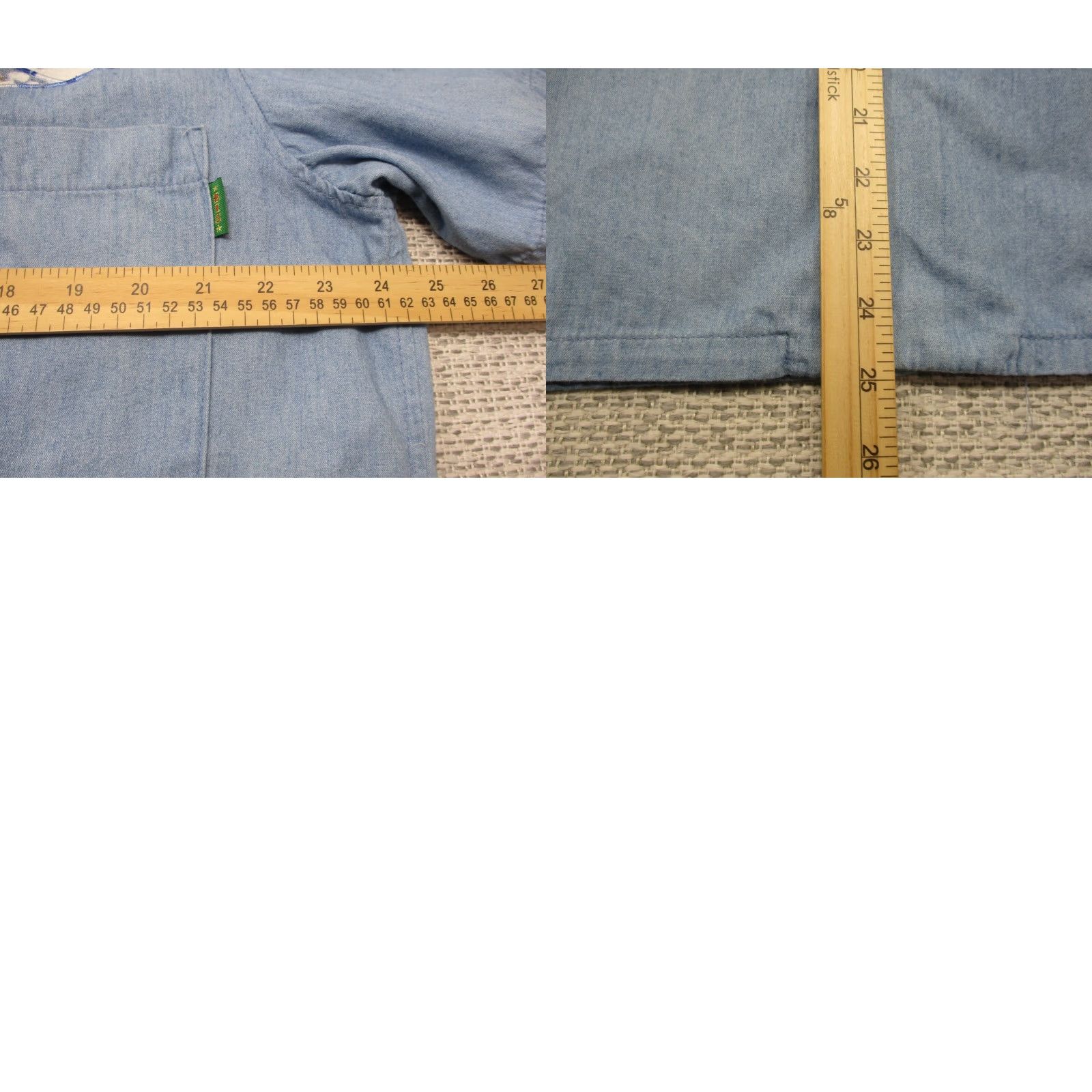 Vintage BIS Gene Ewing Ladies Vintage Western Shirt Blouse Small Denim Blue Shirt Womens 1980s Casual Size S / US 4 / IT 40 - 9 Thumbnail