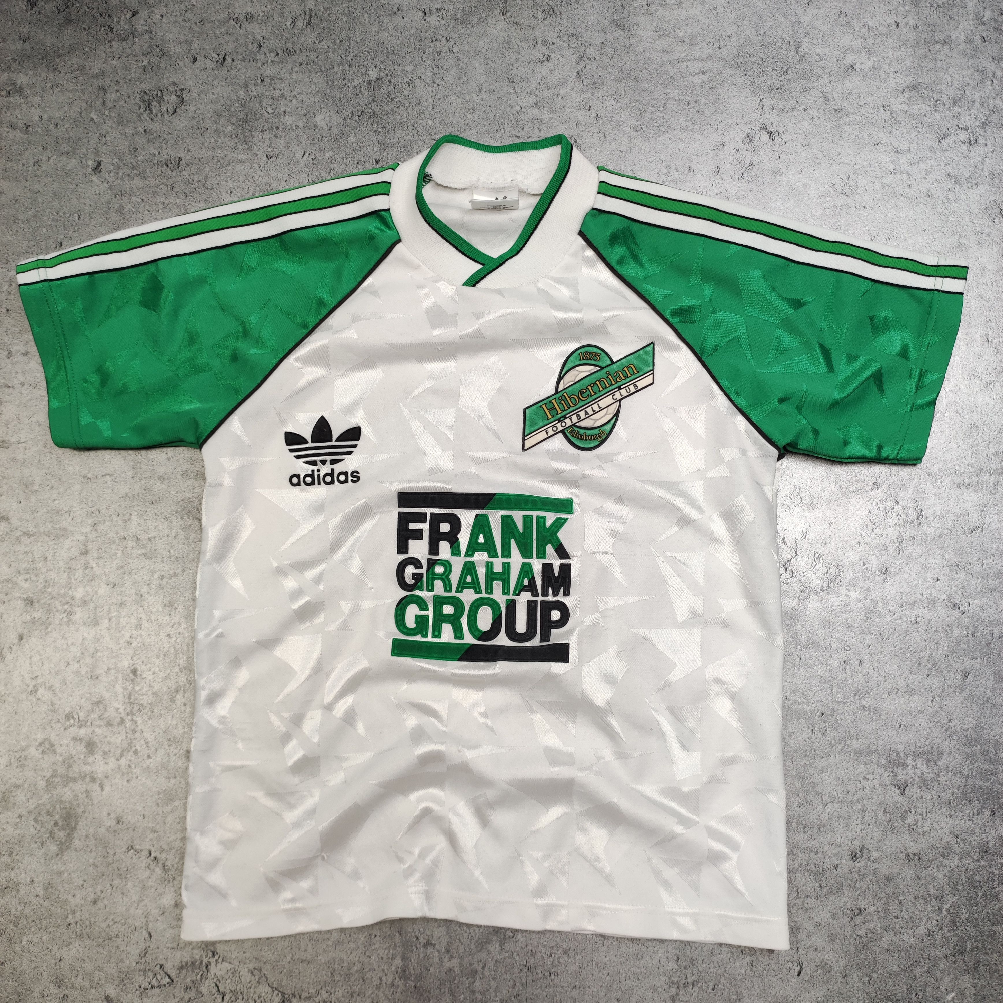 Vintage Vintage RARE 90s Adidas x Footballl Hibernian FC Kids Jersey Size US XXS / EU 40 - 2 Thumbnail