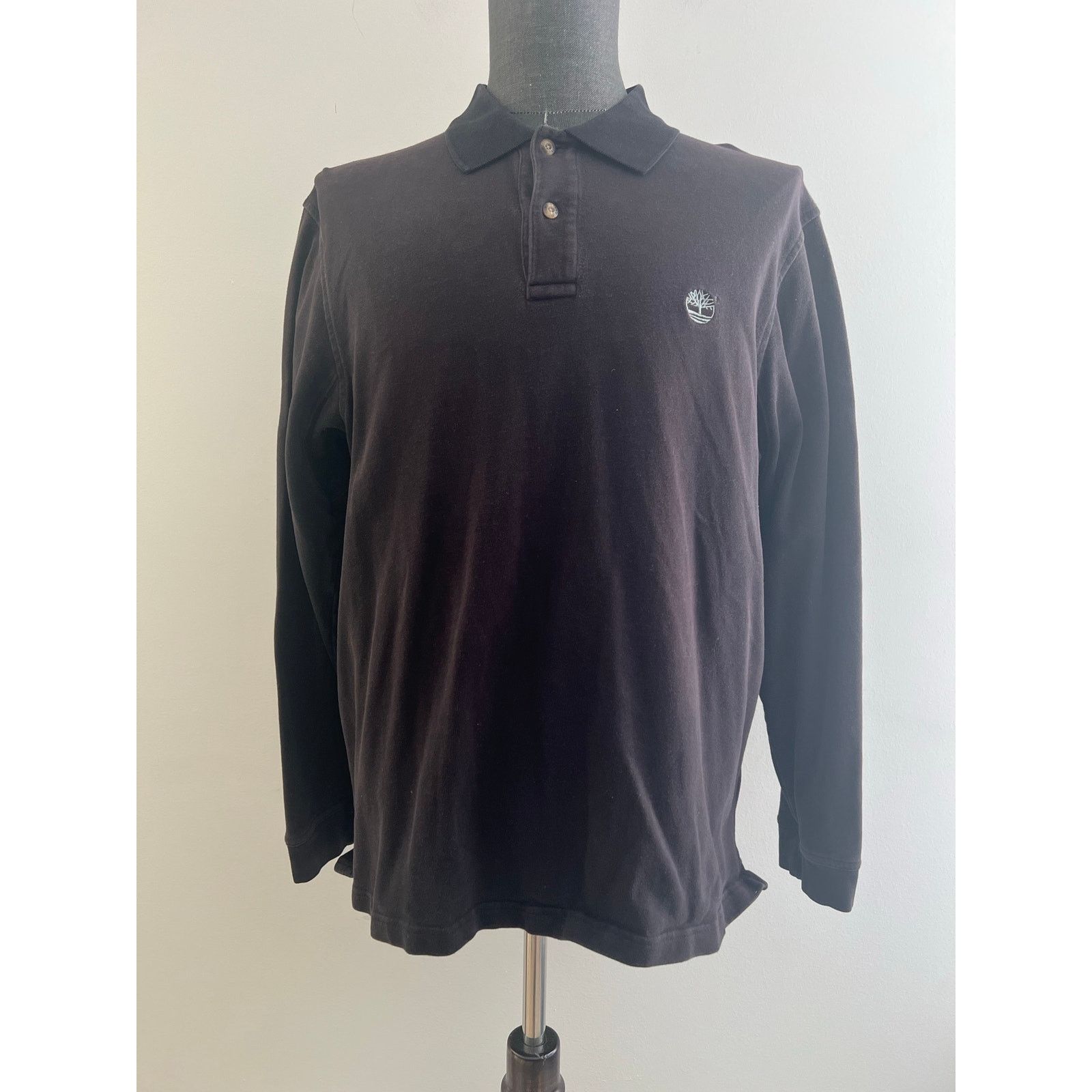 Timberland Timberland Cotton Long Sleeve Polo Sweatshirt Black White L Size US L / EU 52-54 / 3 - 1 Thumbnail