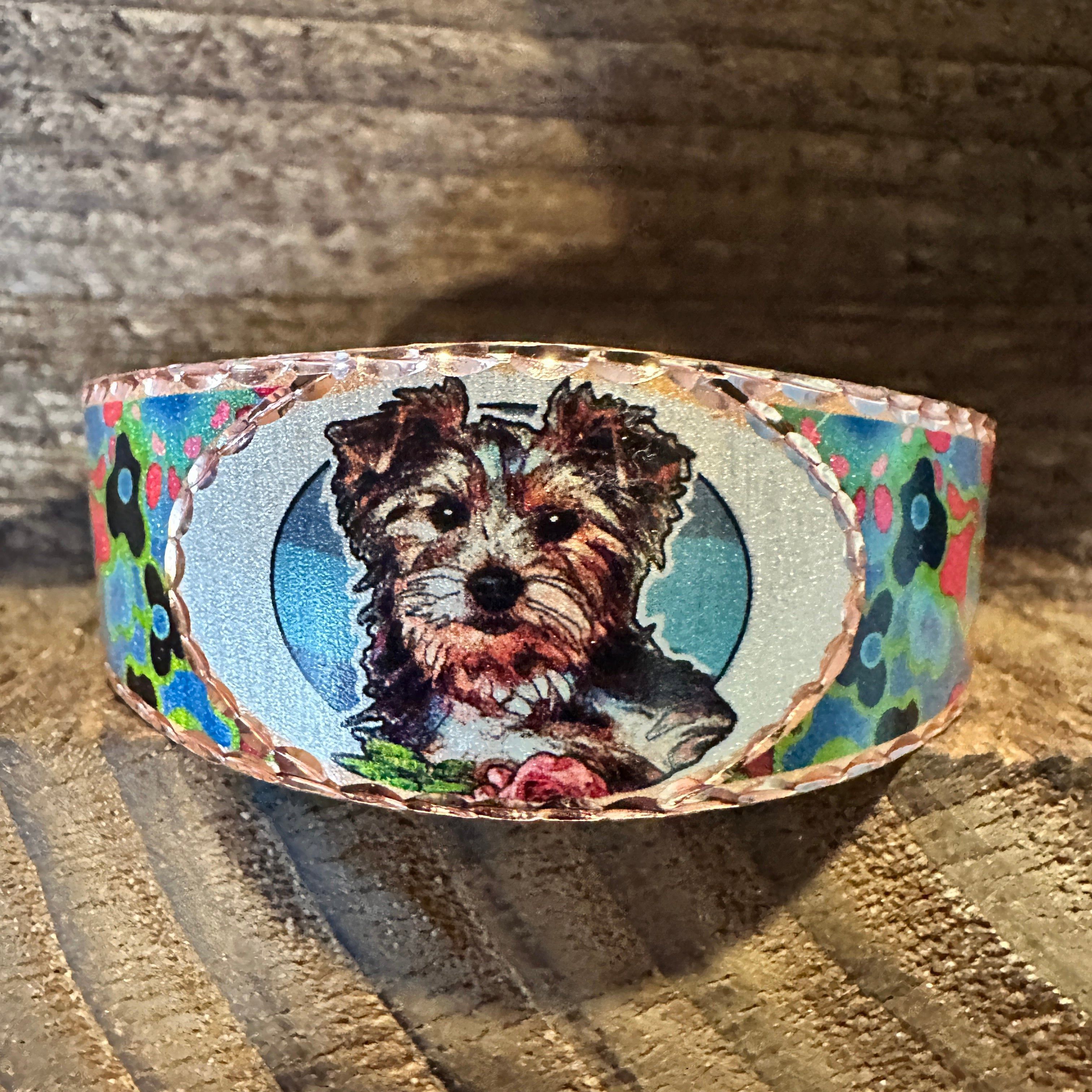Other Handmade Boho Copper Wide Cuff Bracelet, Diamond Cut Yorkshi Size ONE SIZE - 6 Thumbnail