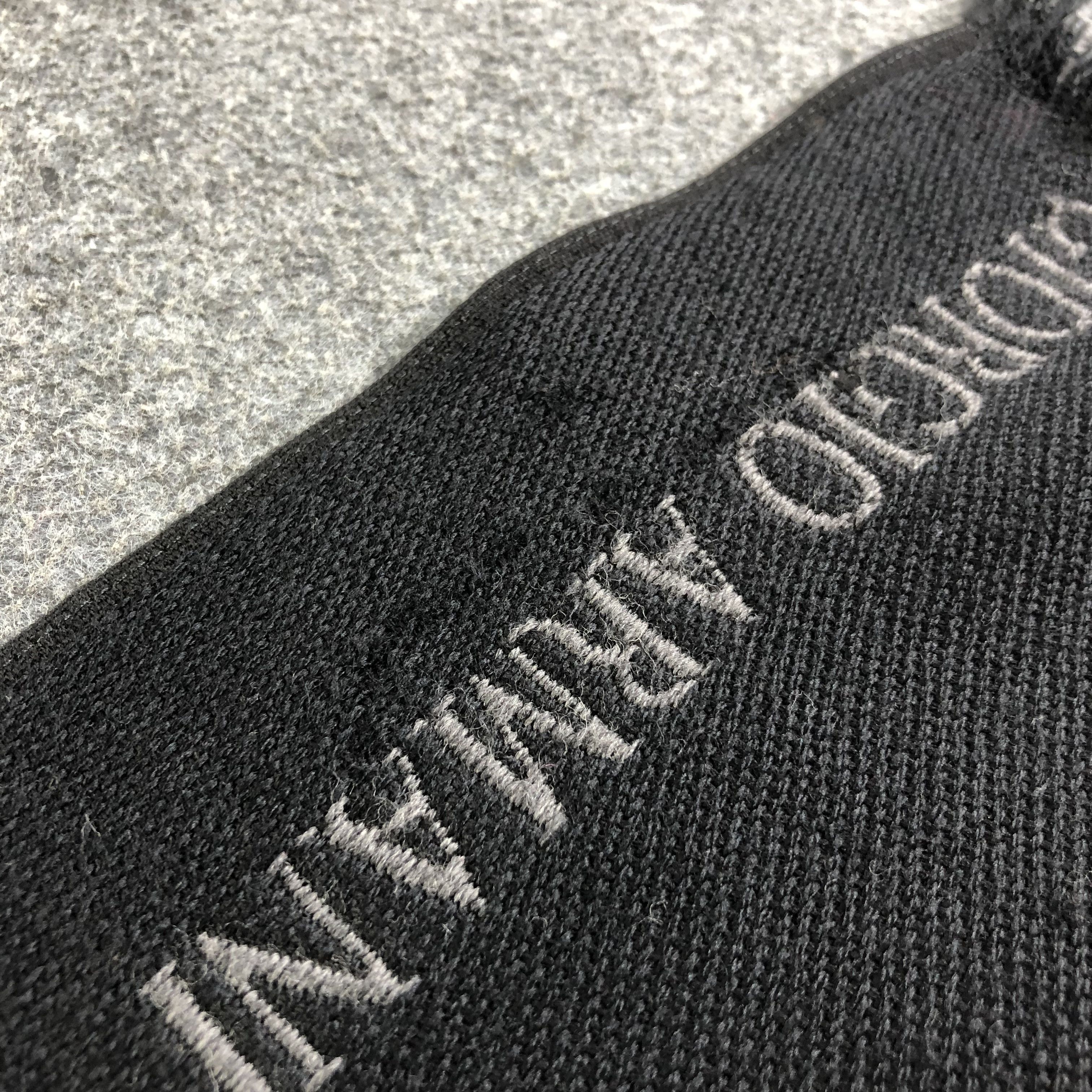 Giorgio Armani Giorgio Armani Black Wool Scarf Muffler V1190 Size ONE SIZE - 10 Thumbnail