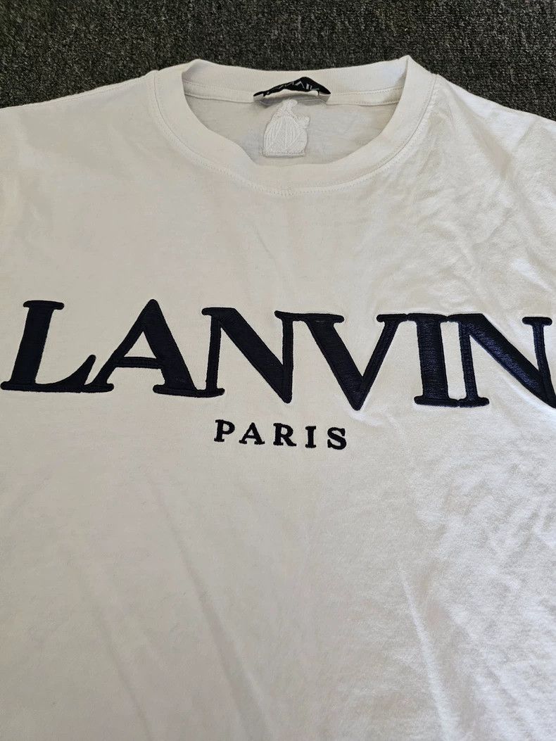 Lanvin Lanvin White embroidered T-shirt 2505-Nextarrow Size US L / EU 52-54 / 3 - 2 Thumbnail