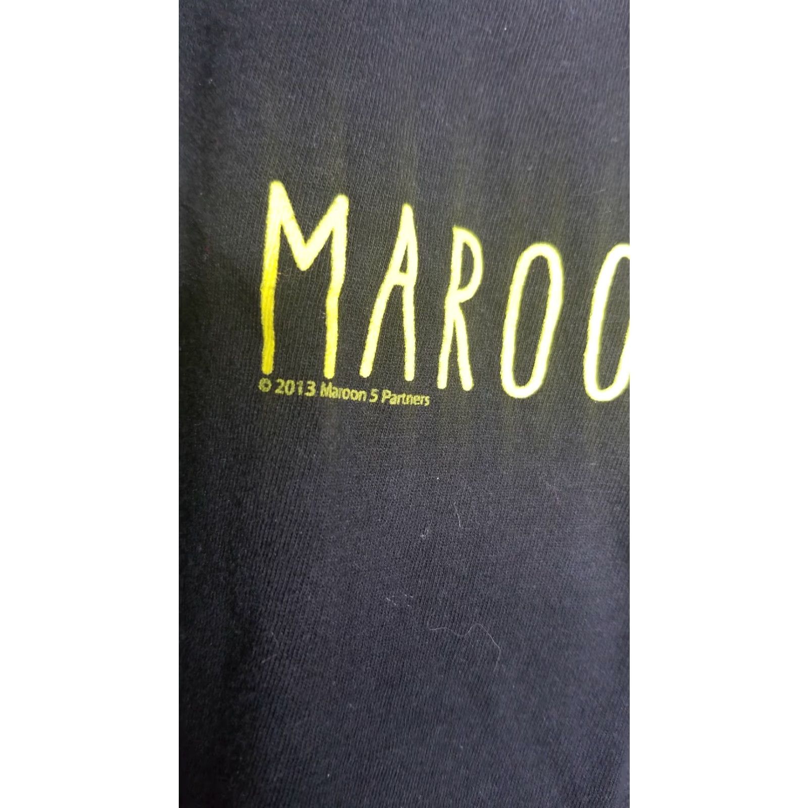 American Apparel American Apparel Maroon 5 Eyes Band T-Shirt Womens Small Black Size S / US 4 / IT 40 - 3 Thumbnail